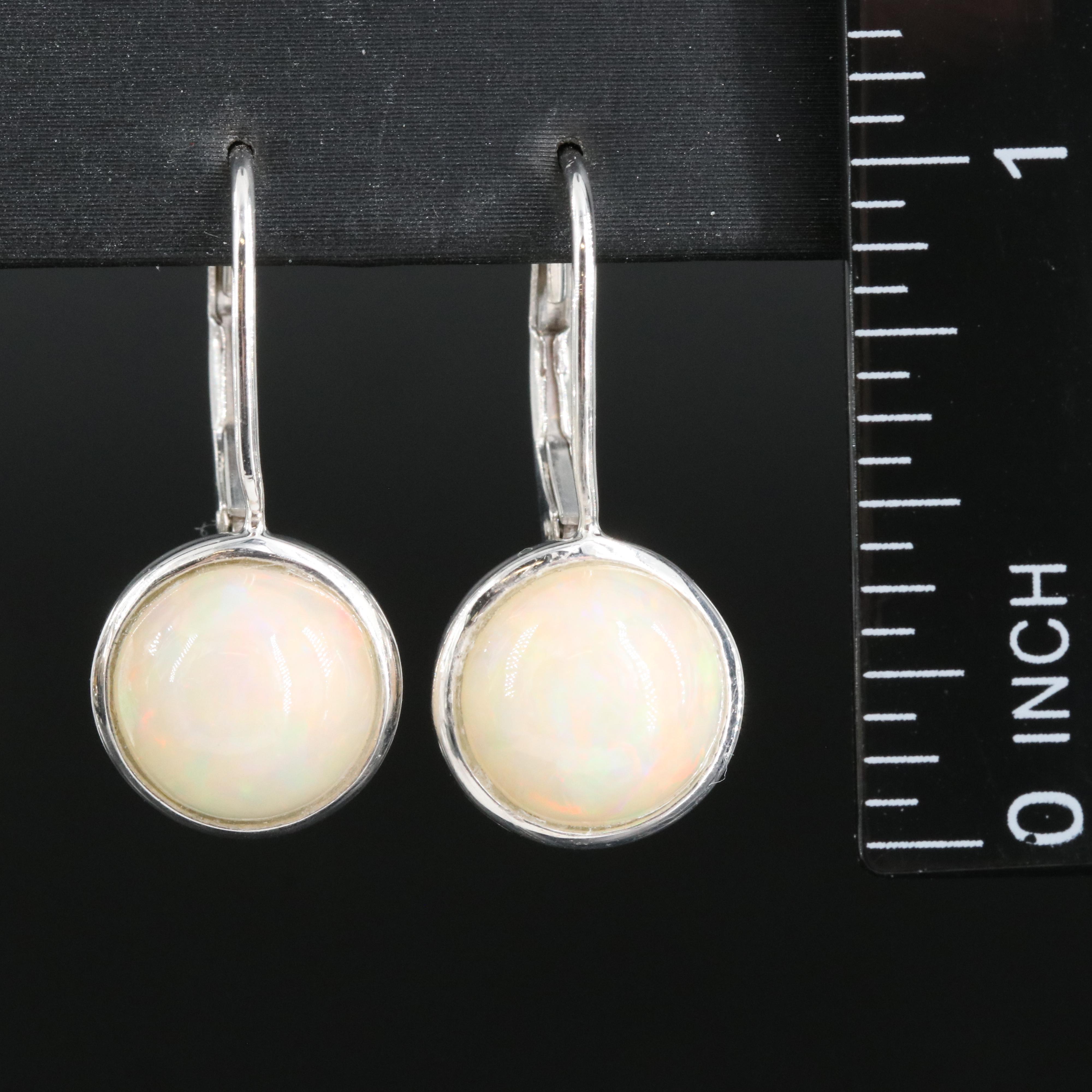 Sterling Opal Earrings
