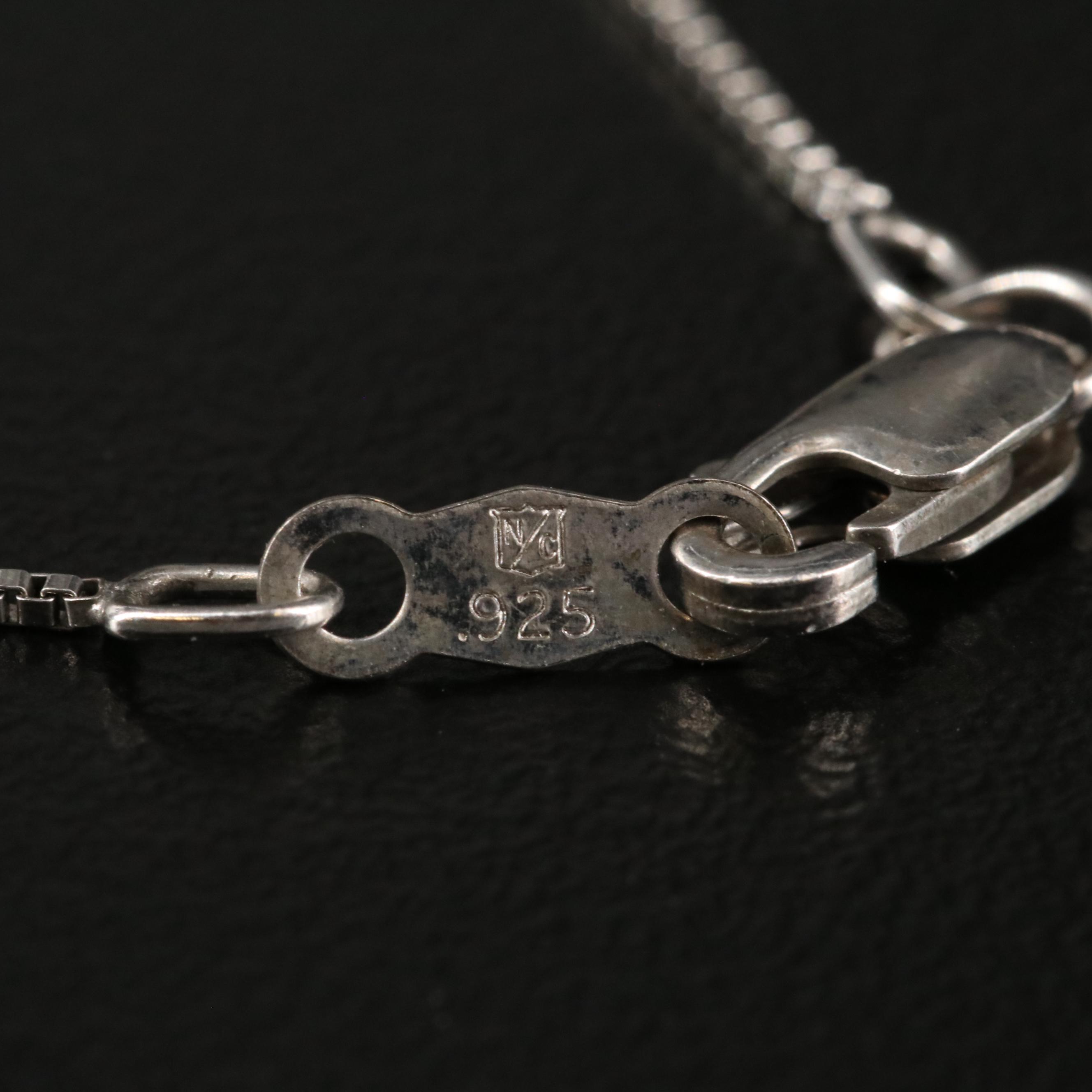 Sterling Mother-of-Pearl and Diamond Dove Necklace