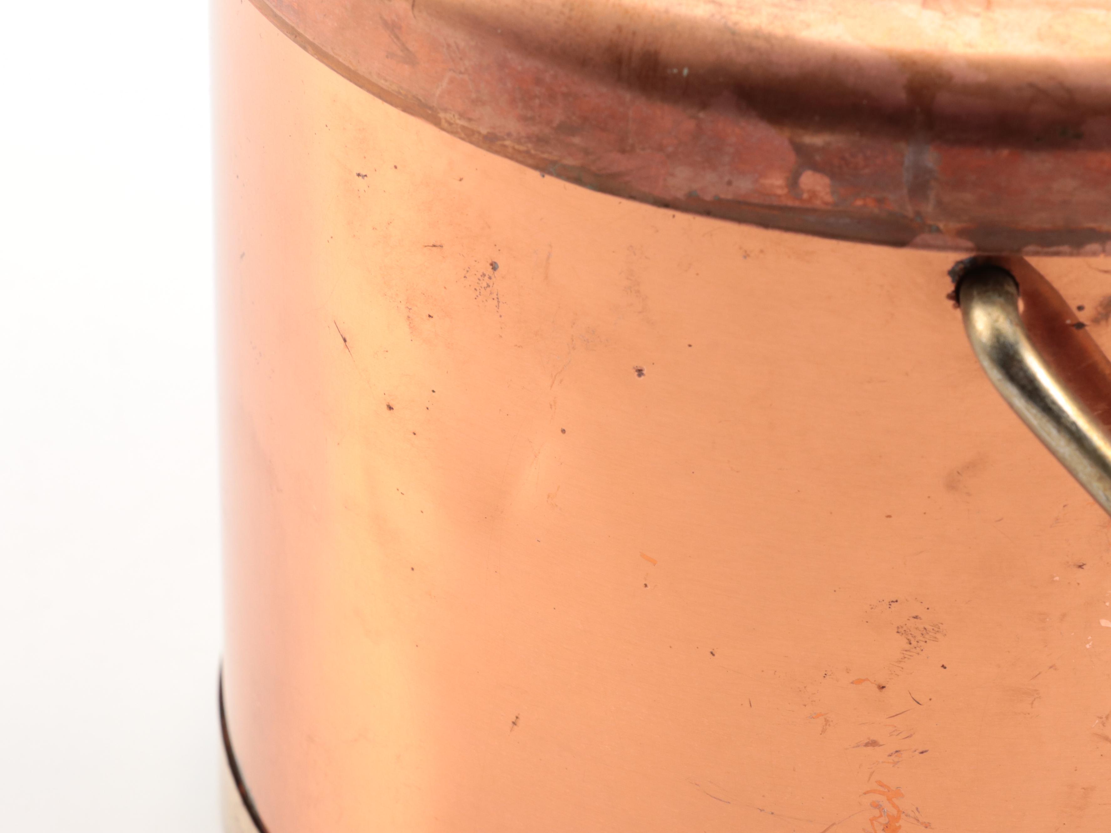 Double Dutch Copper Boiler with More Copper Pots and Tableware