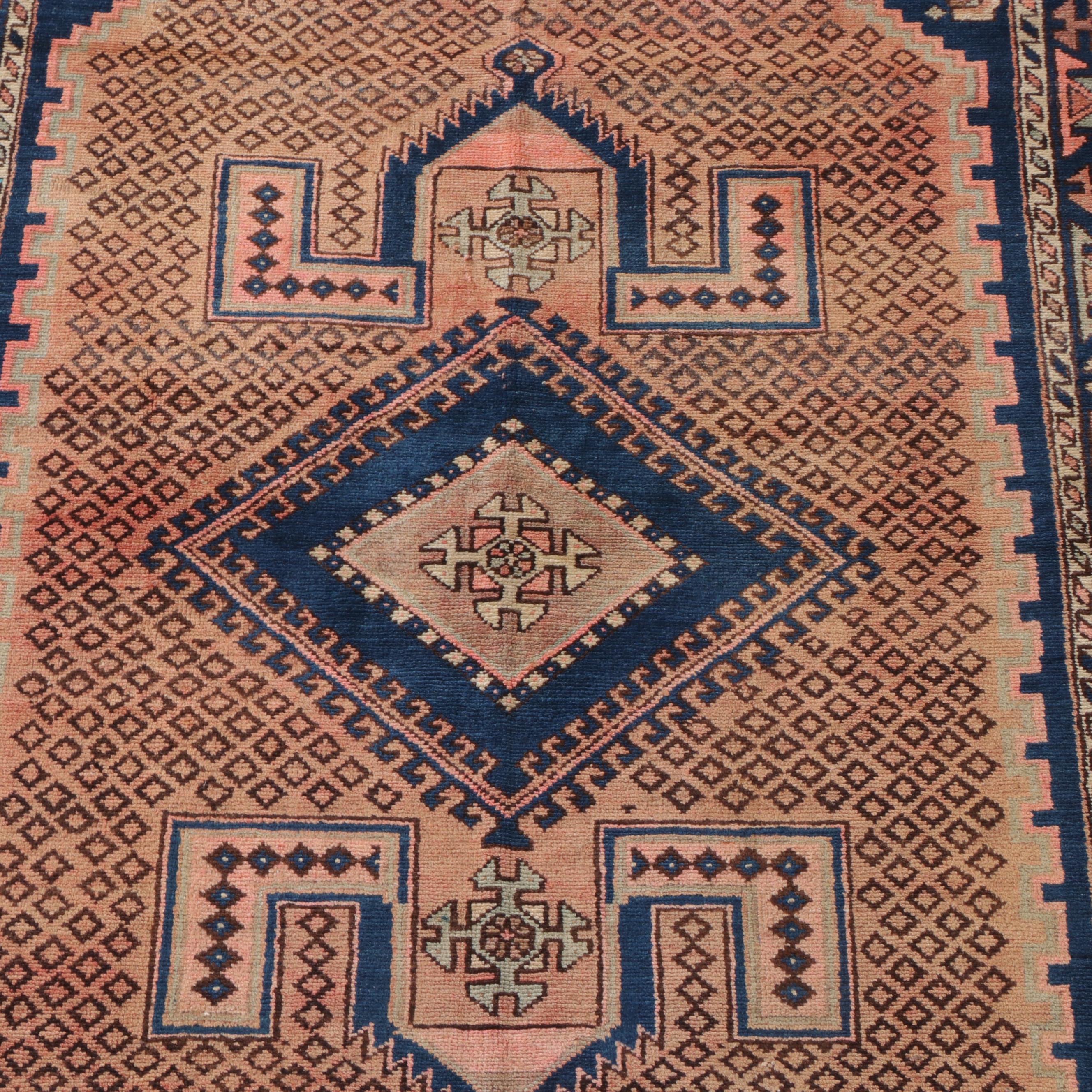 4'4 x 6'10 Hand-Knotted Turkish Village Area Rug
