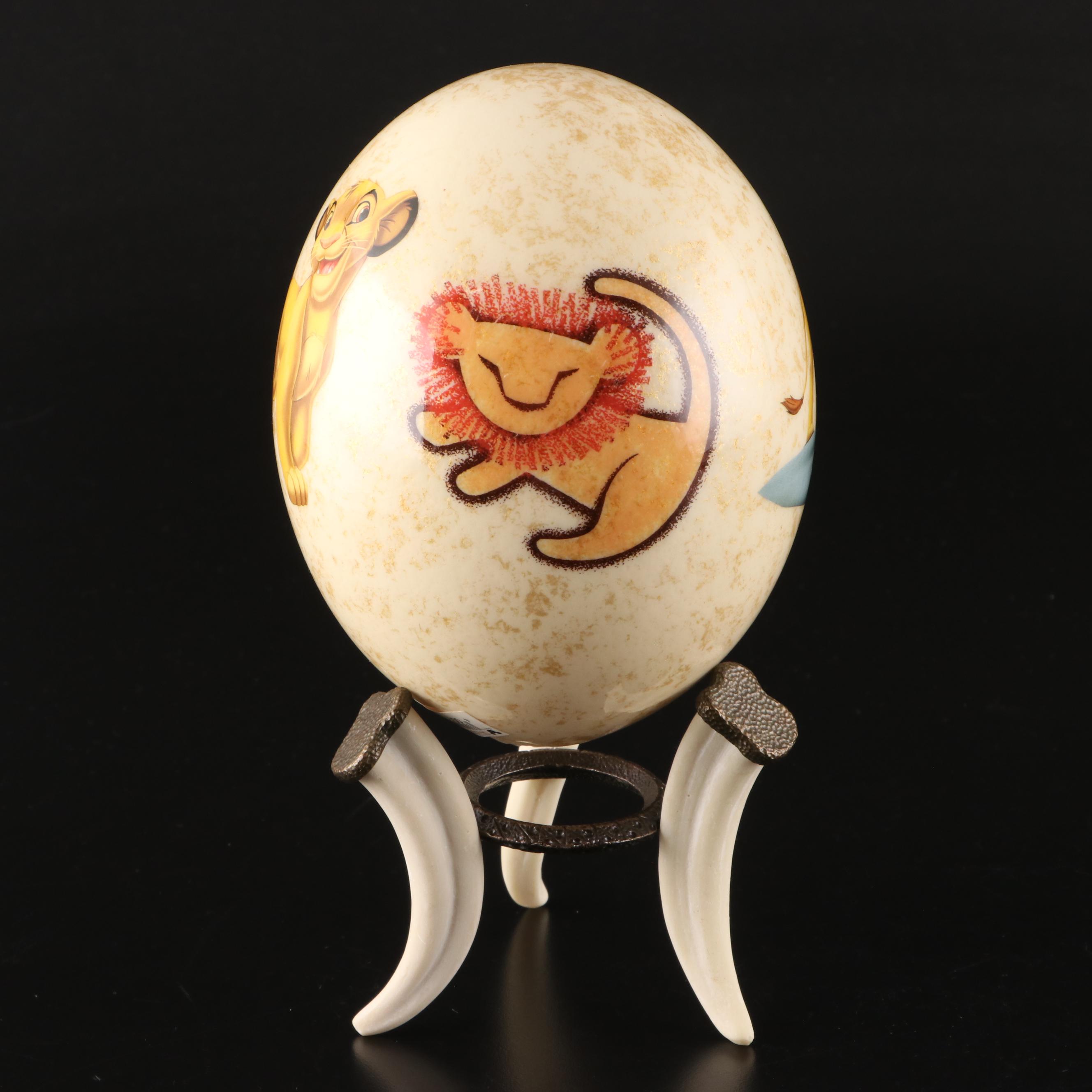Disney "The Lion King" Ceramic Egg Figurine with Stand