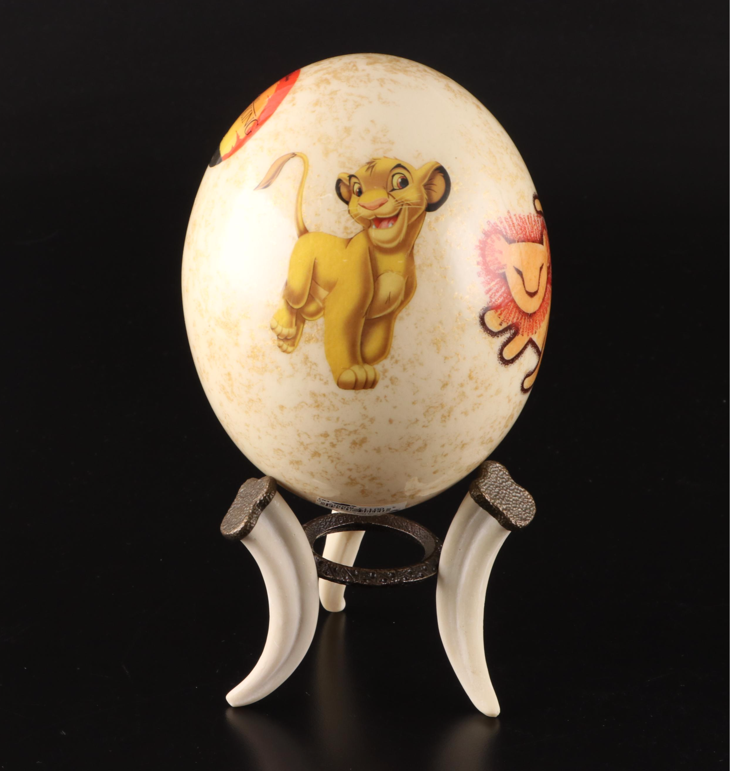 Disney "The Lion King" Ceramic Egg Figurine with Stand