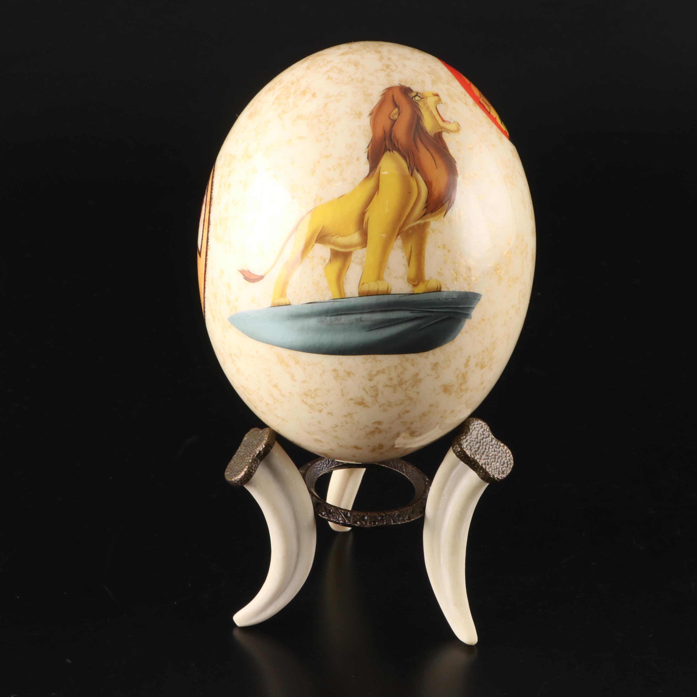 Disney "The Lion King" Ceramic Egg Figurine with Stand