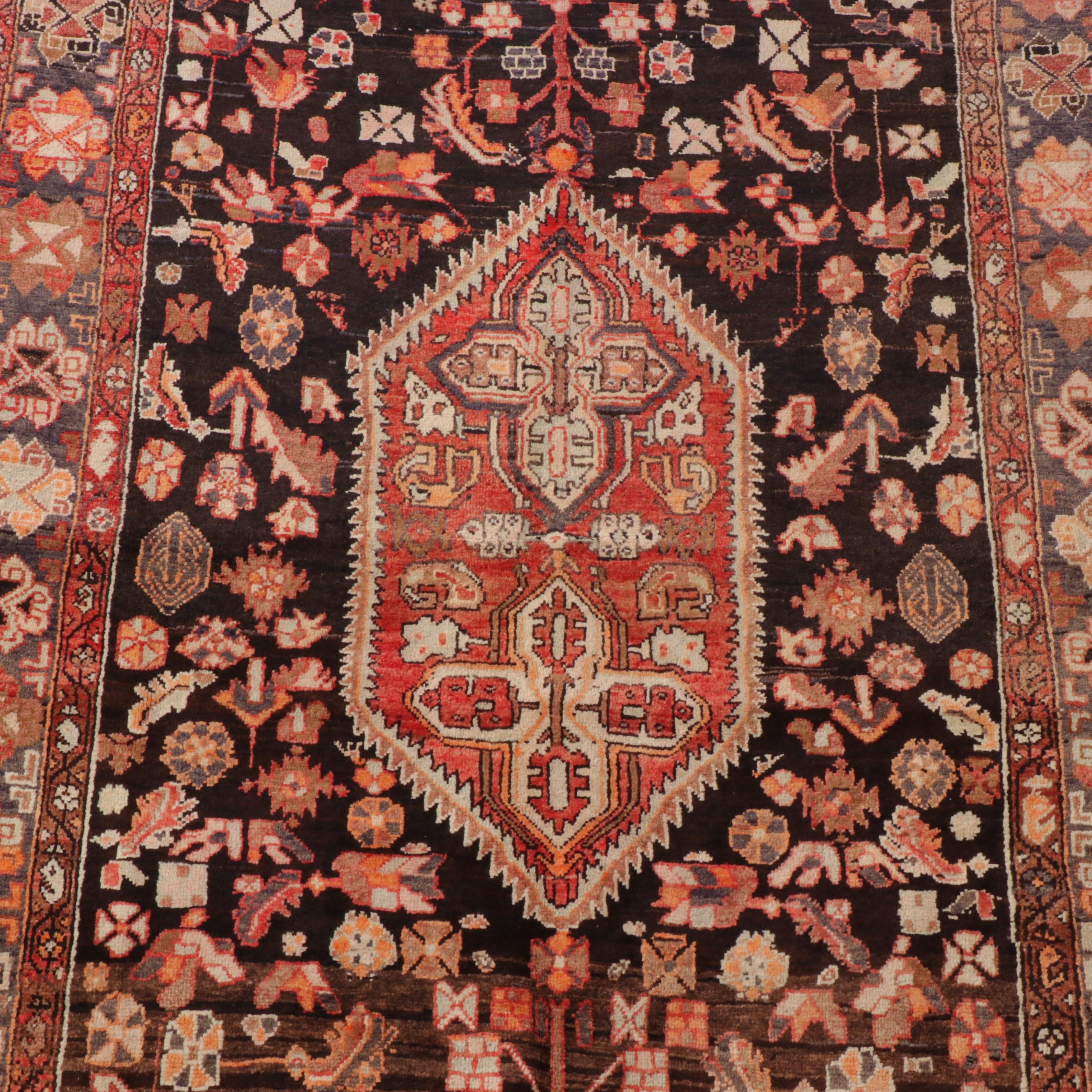 4'2 x 6'3 Hand-Knotted Persian Ardabil Area Rug