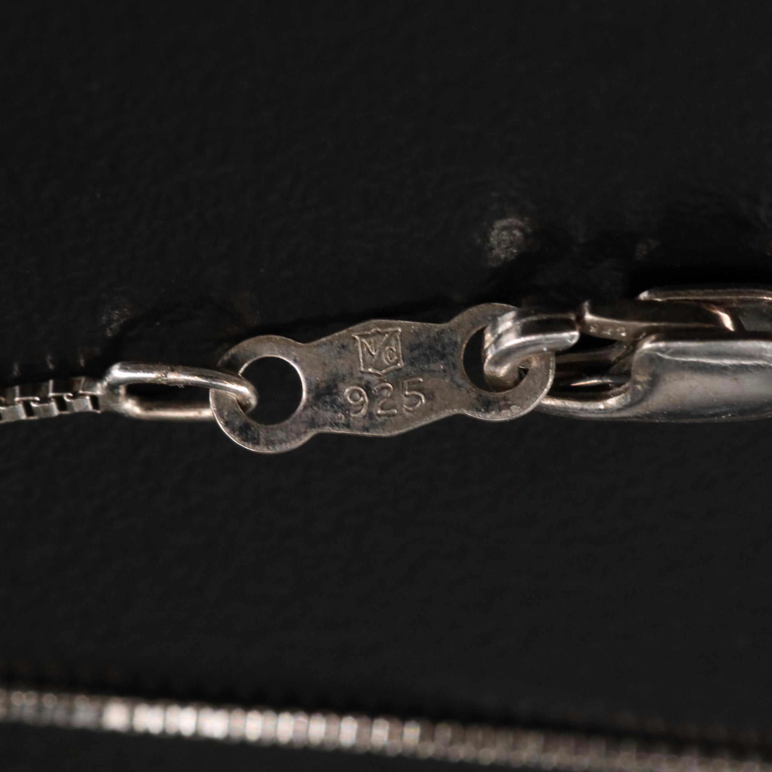 Sterling Mother-of-Pearl and Diamond Dove Necklace