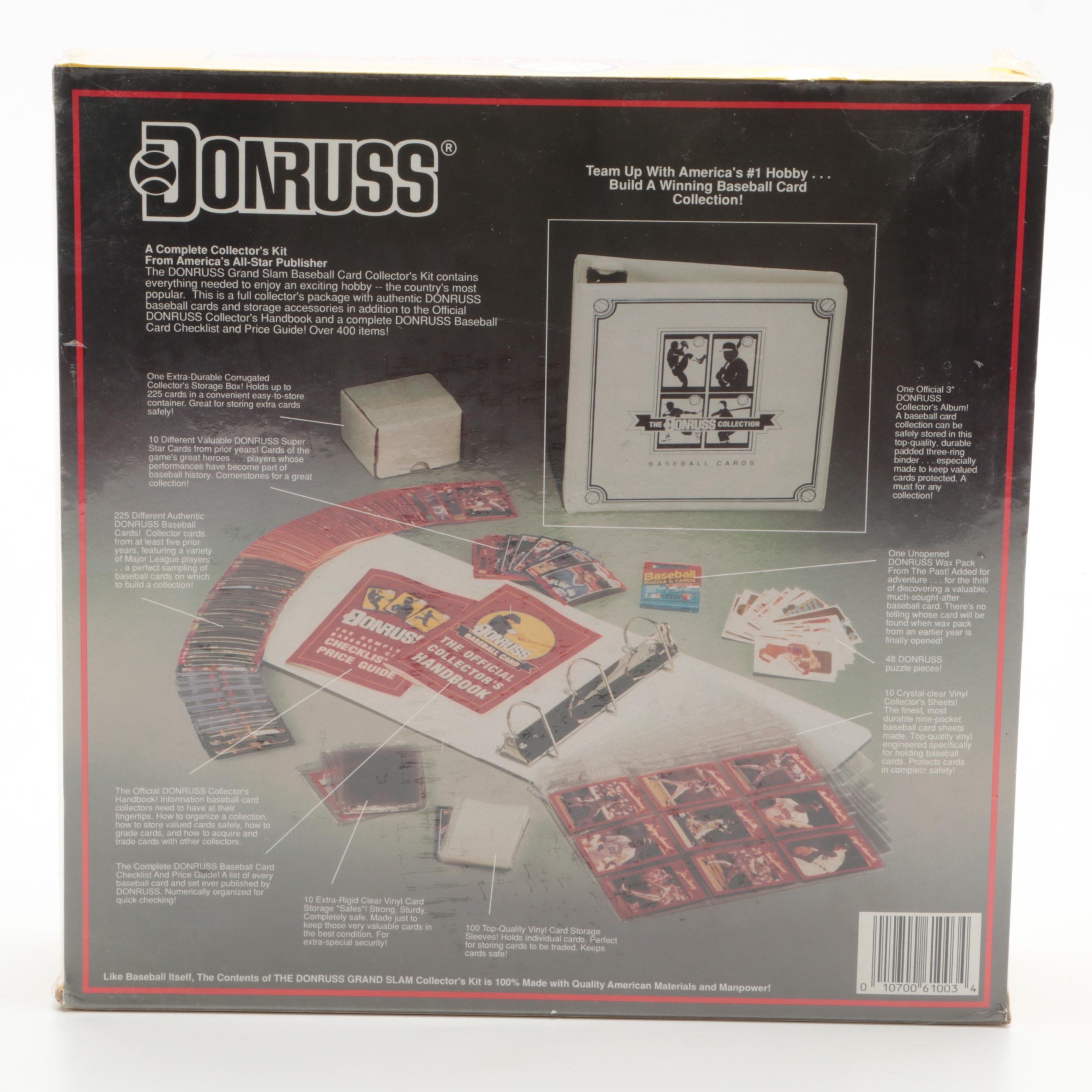 Sealed Donruss Baseball Card Grand Slam Collector's Kits