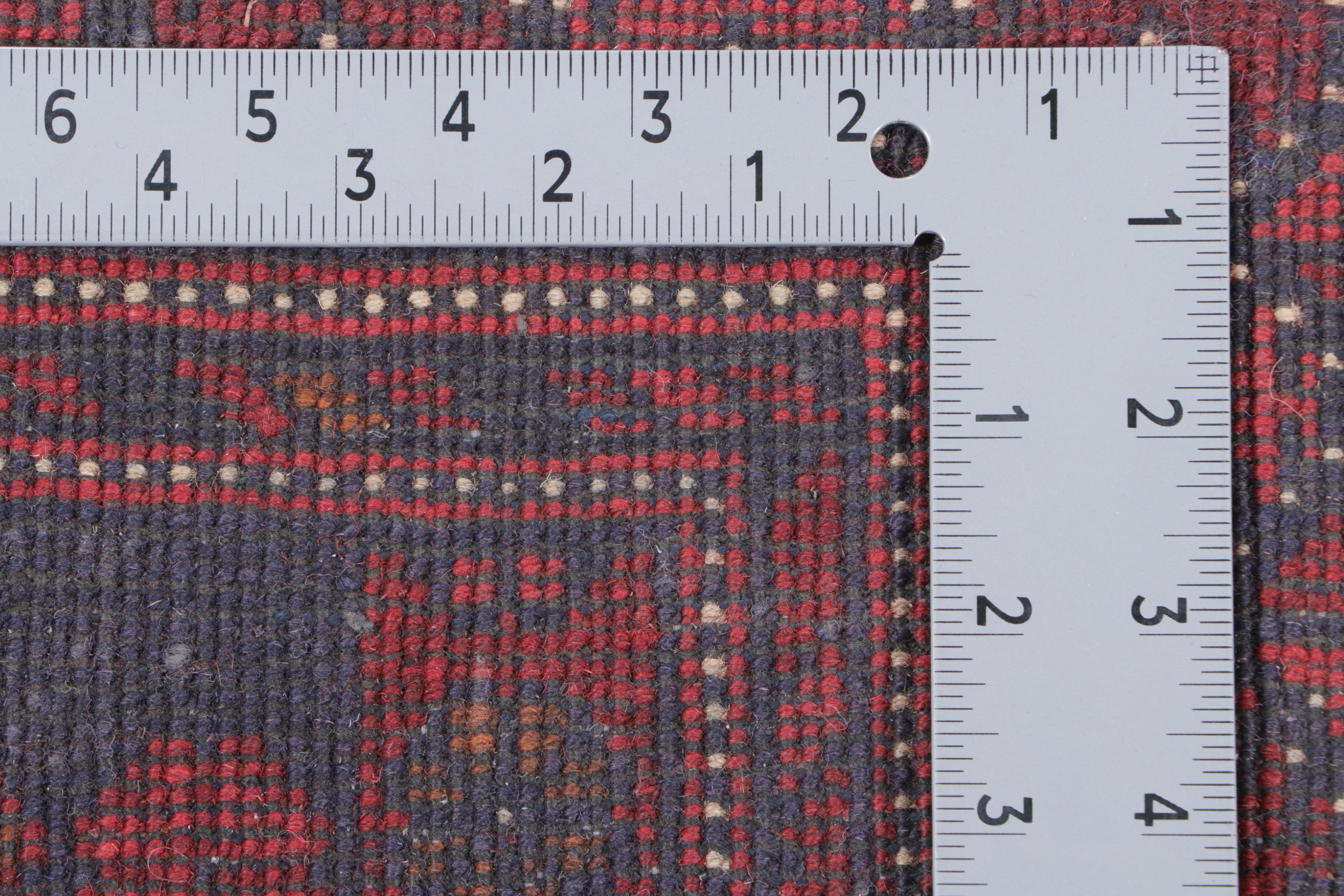 2'5 x 3'10 Hand-Knotted Afghan Baluch Accent Rug