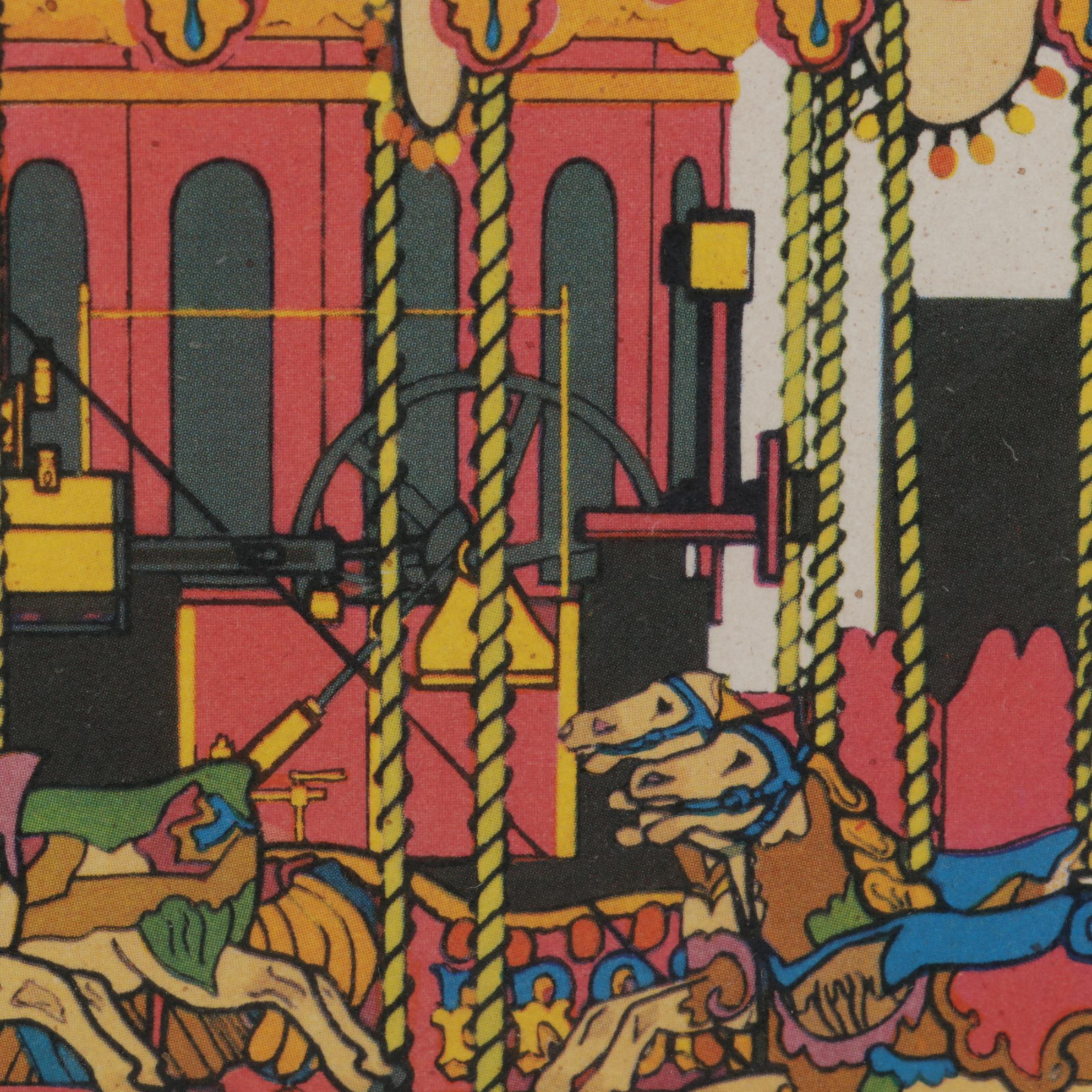 "Mr. Billy Ashley's Three-abreast 'Galloping Horses'" Letterpress Halftone