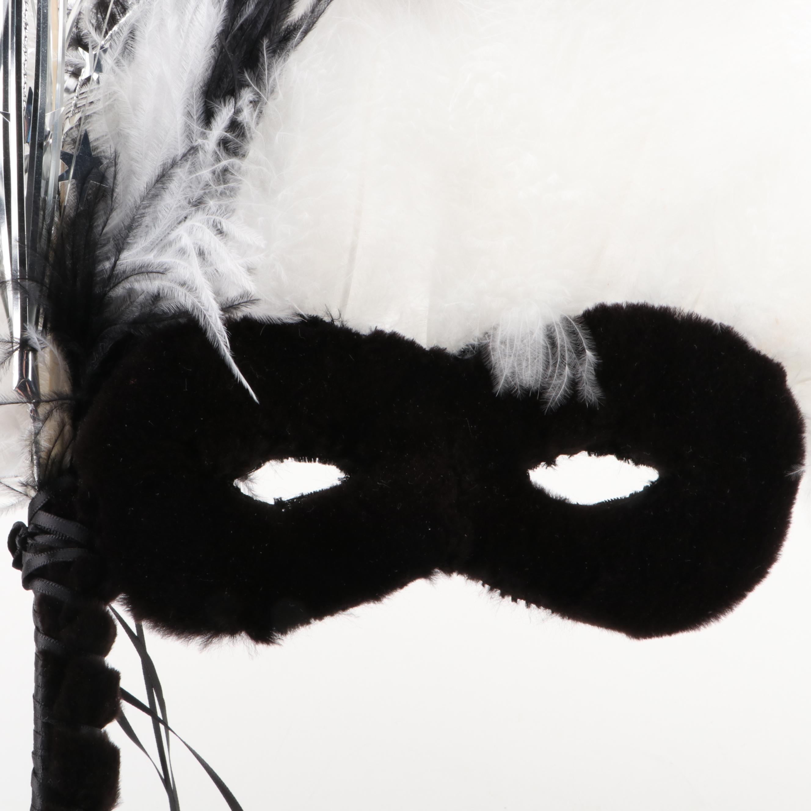 Handcrafted Papier-Mâché and Fabric Masquerade Masks