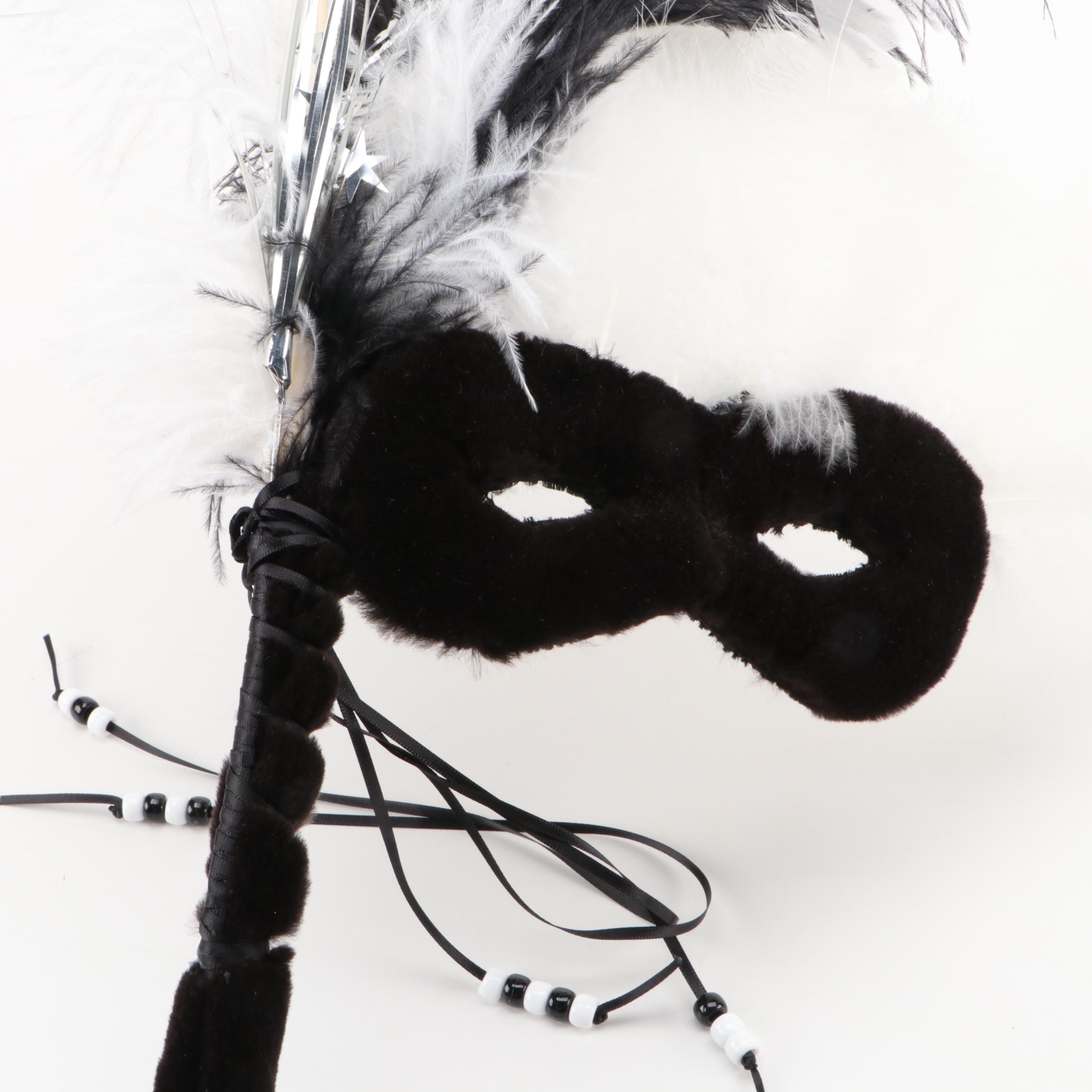 Handcrafted Papier-Mâché and Fabric Masquerade Masks