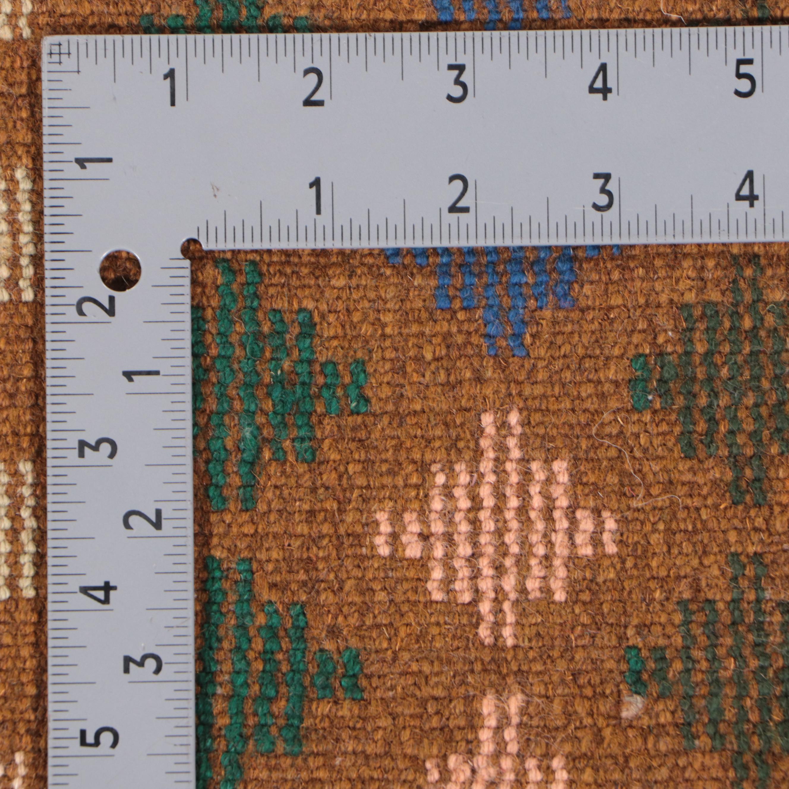 2'8 x 3'9 Hand-Knotted Afghan Baluch Accent Rug