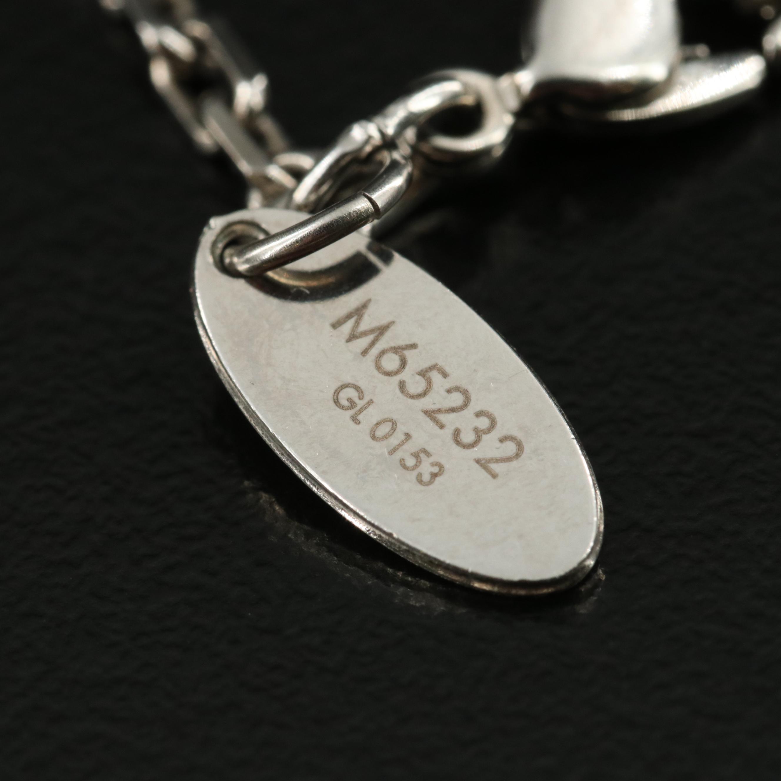 Louis Vuitton Crystal Collier Gamble Cube Station Necklace