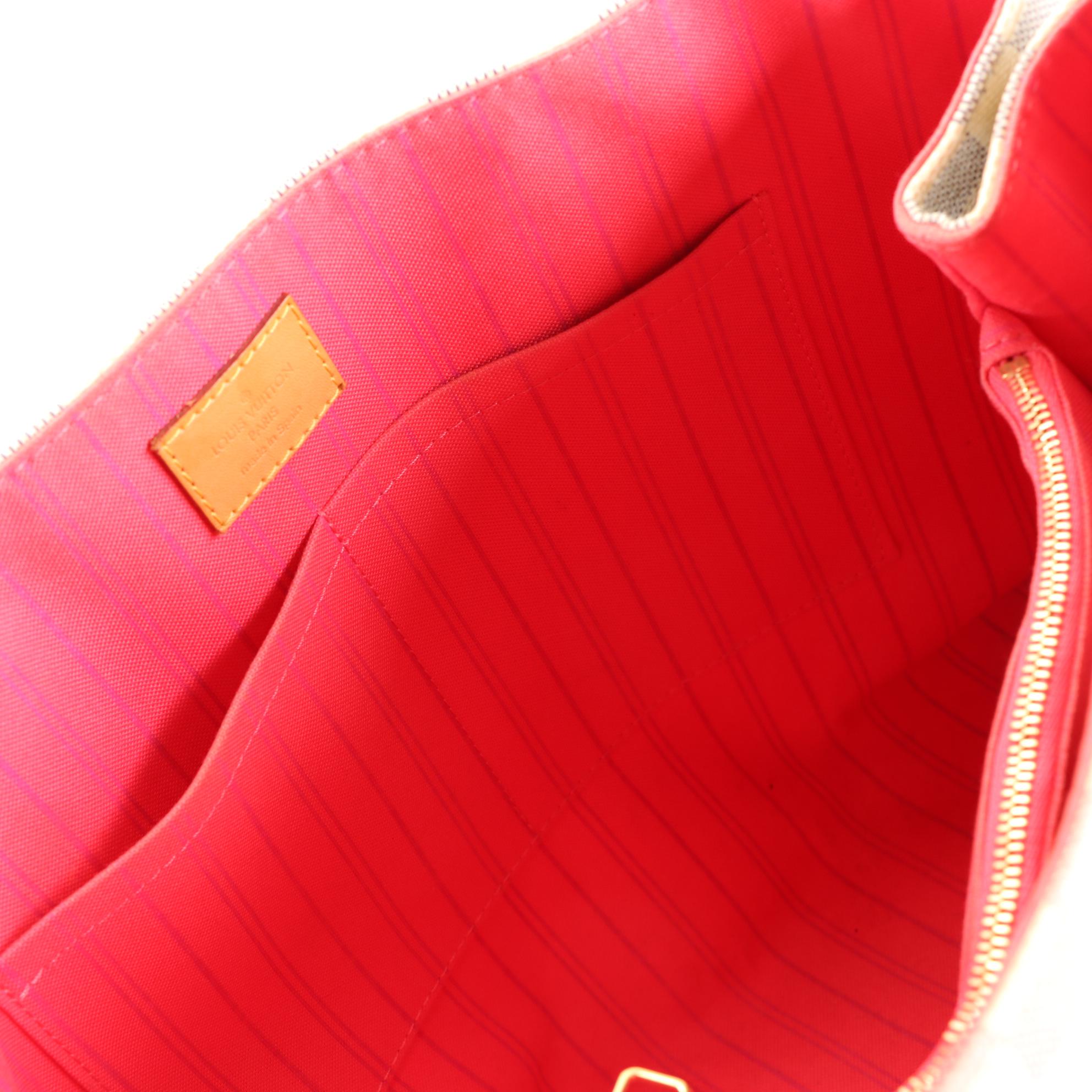 Louis Vuitton Calvi Bag in Damier Azur Canvas and Vachetta Leather