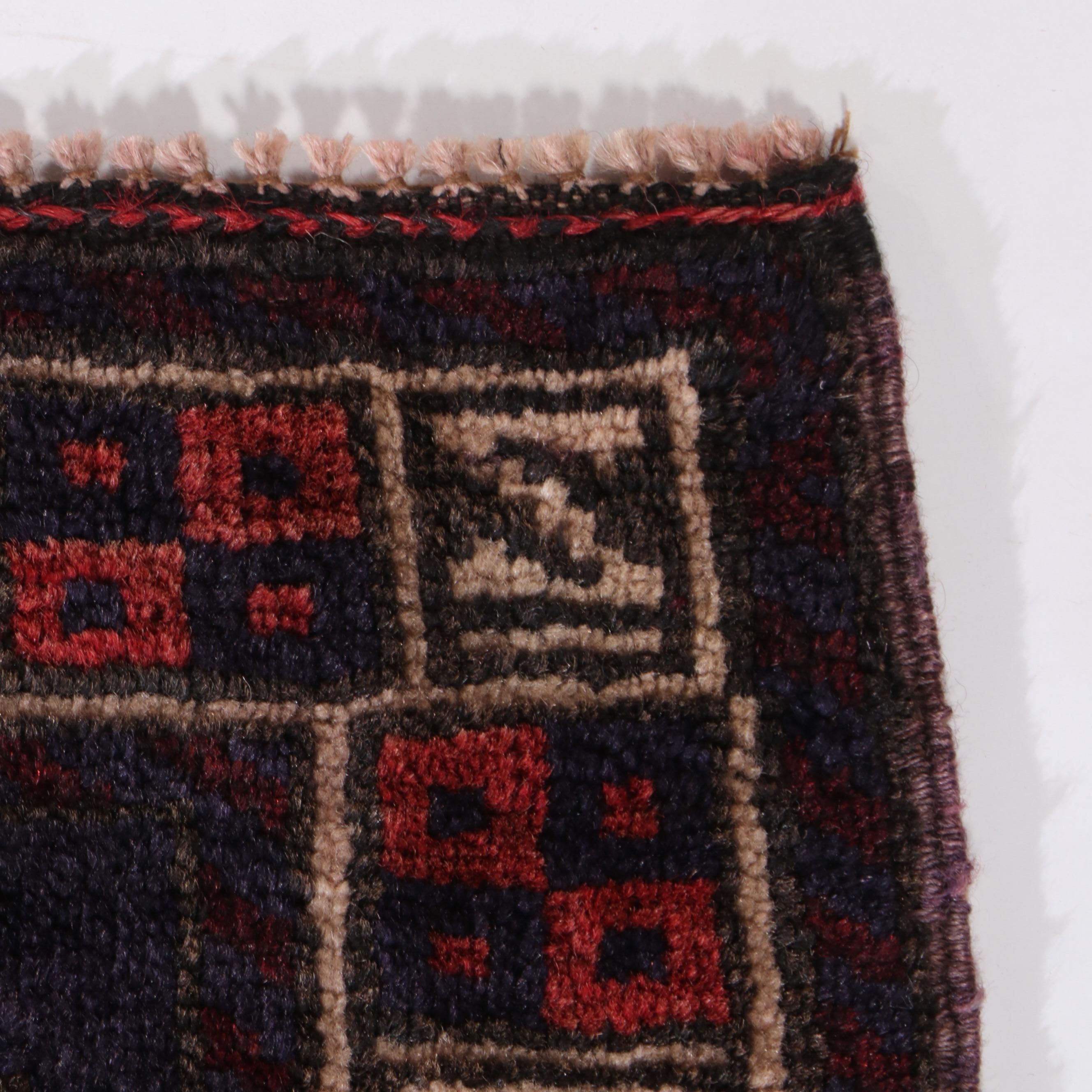 2'1 x 2'8 Hand-Knotted Afghan Bokhara Style Accent Rug