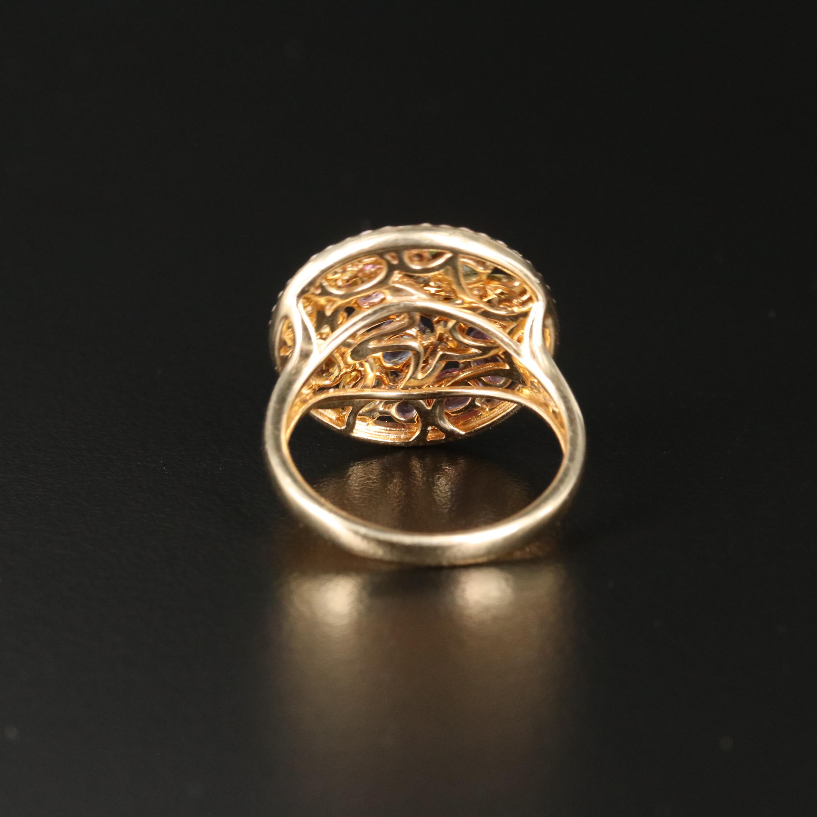 EFFY 14K Diamond, Sapphire and Tsavorite Starfish Ring