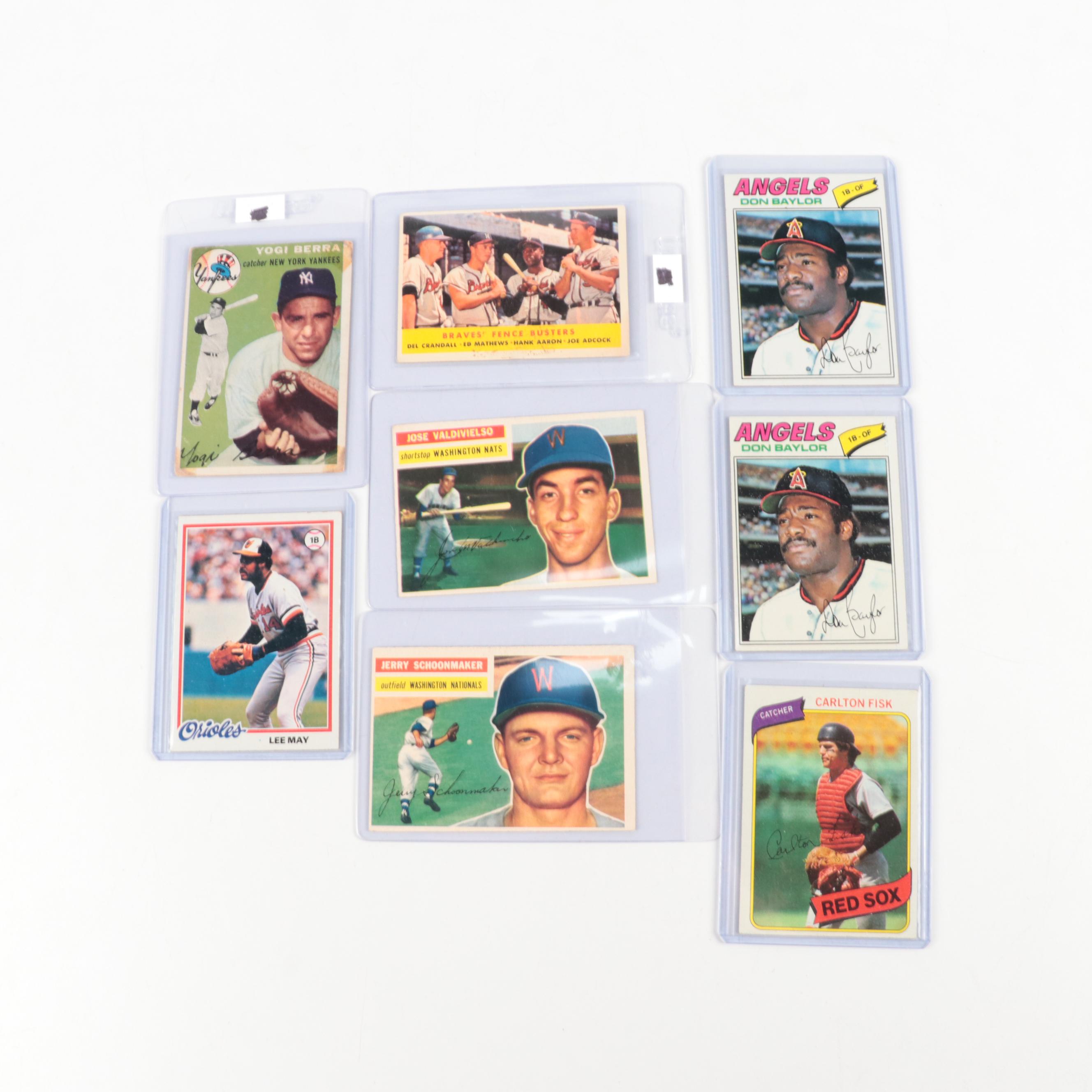 Topps with More Baseball Cards, Yogi Berra, Hank Aaron, and More, 1950s–1980s