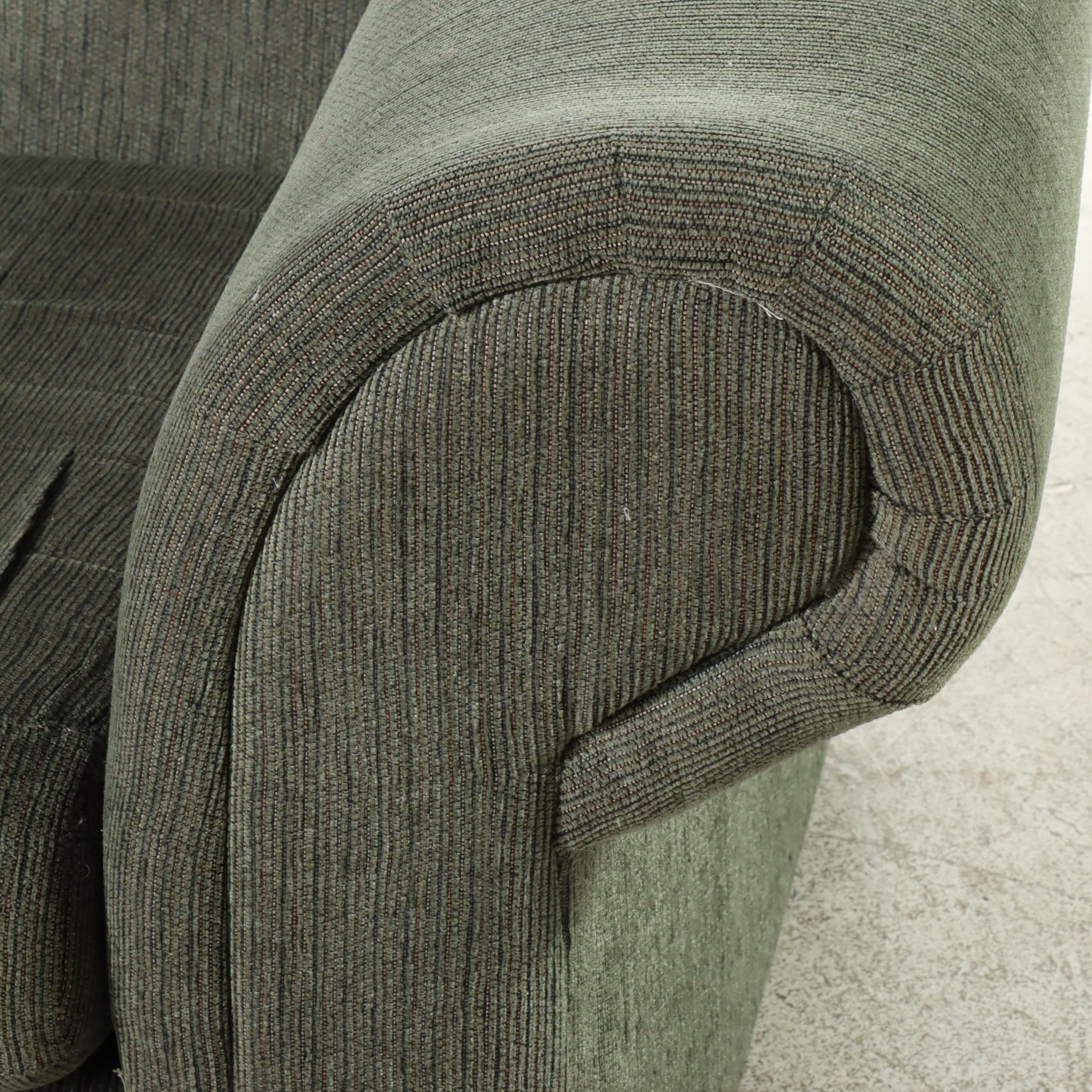 Golden Chair Slipcovered Loveseat Sofa with Back Pillows