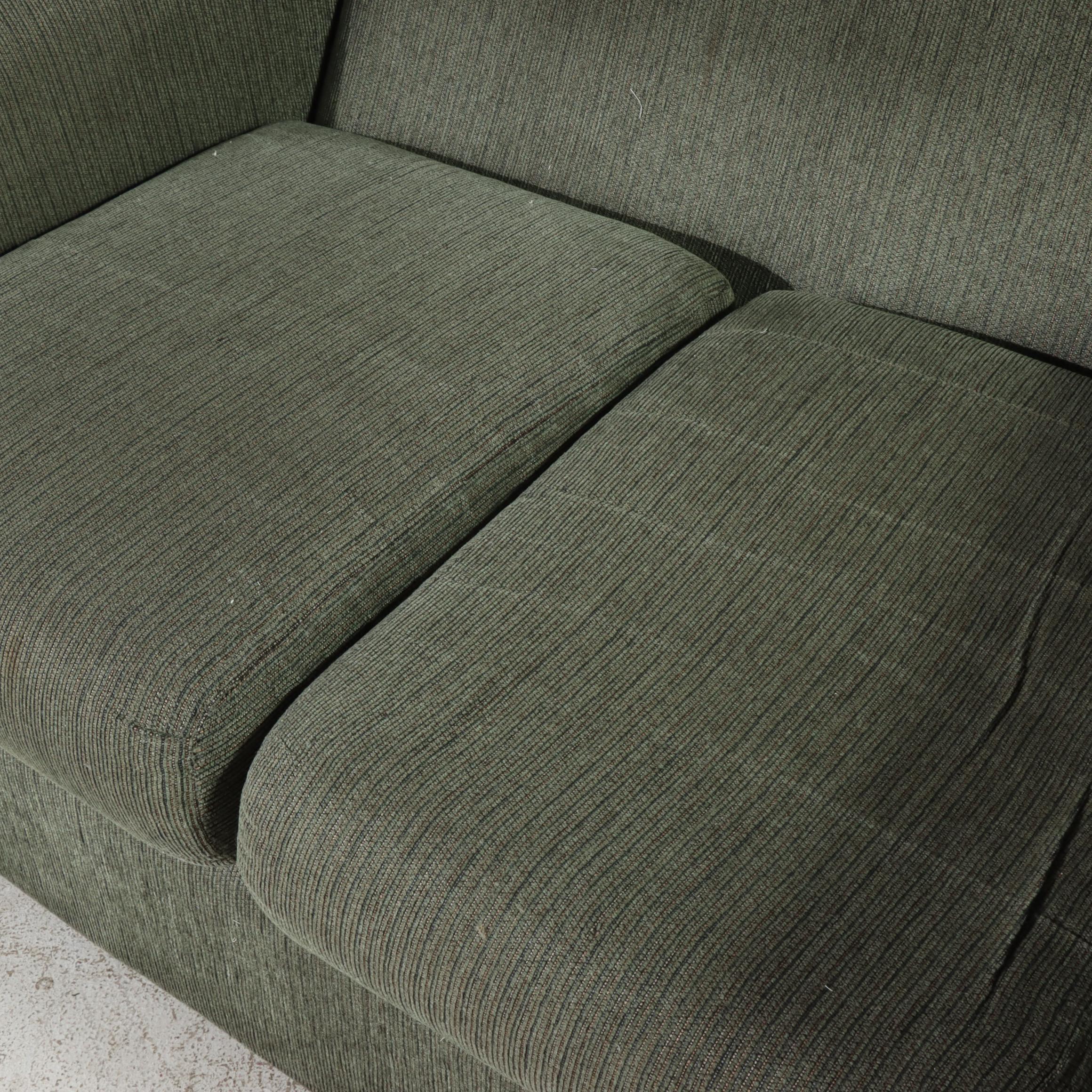 Golden Chair Slipcovered Loveseat Sofa with Back Pillows