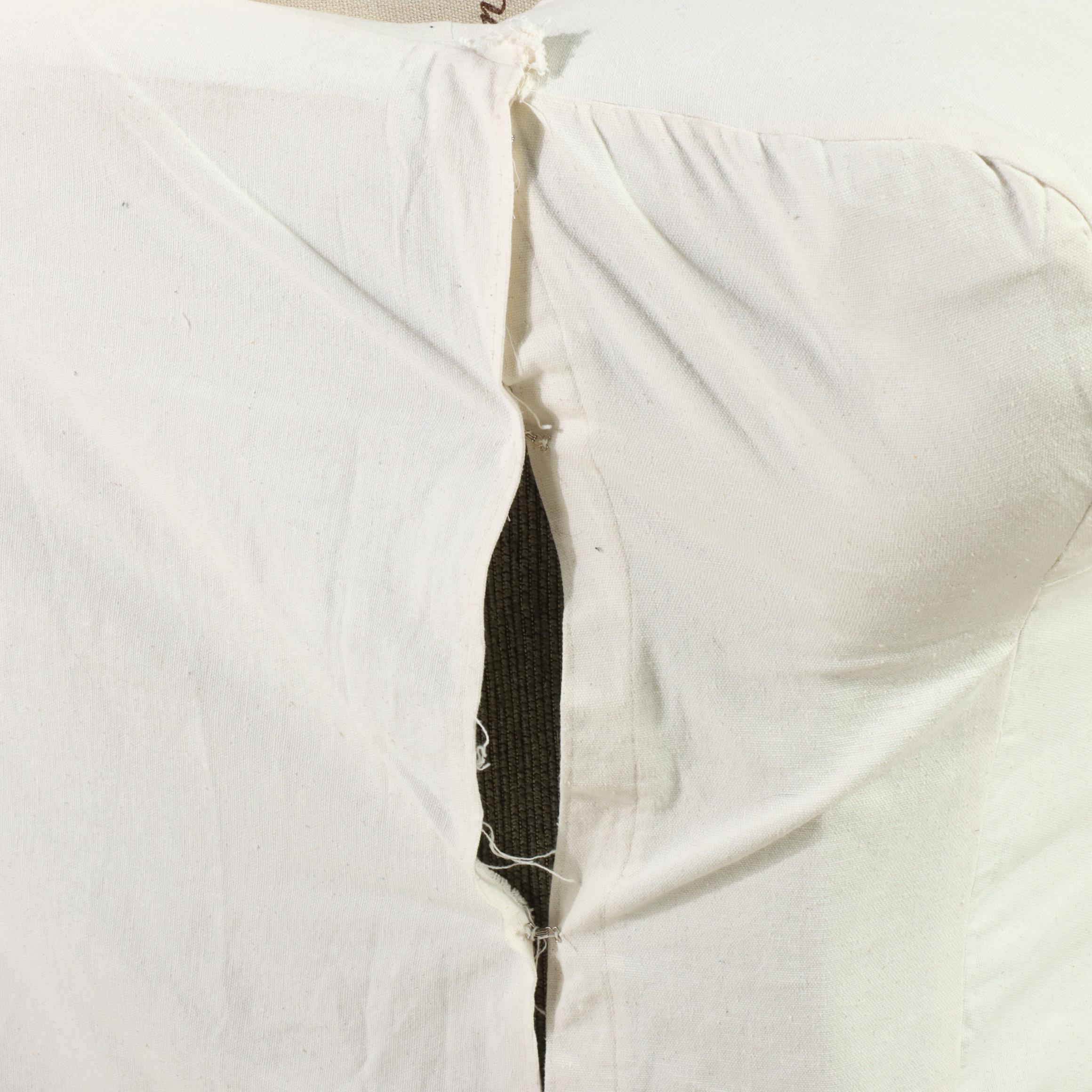 Golden Chair Slipcovered Loveseat Sofa with Back Pillows