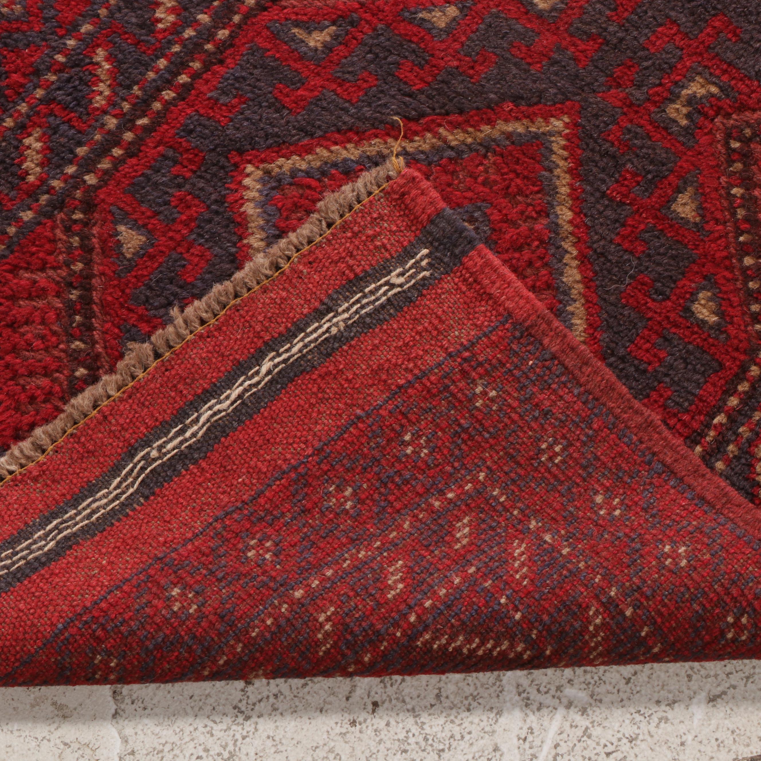 2'1 x 8'5 Hand-Knotted Afghan Mixed Technique Carpet Runner