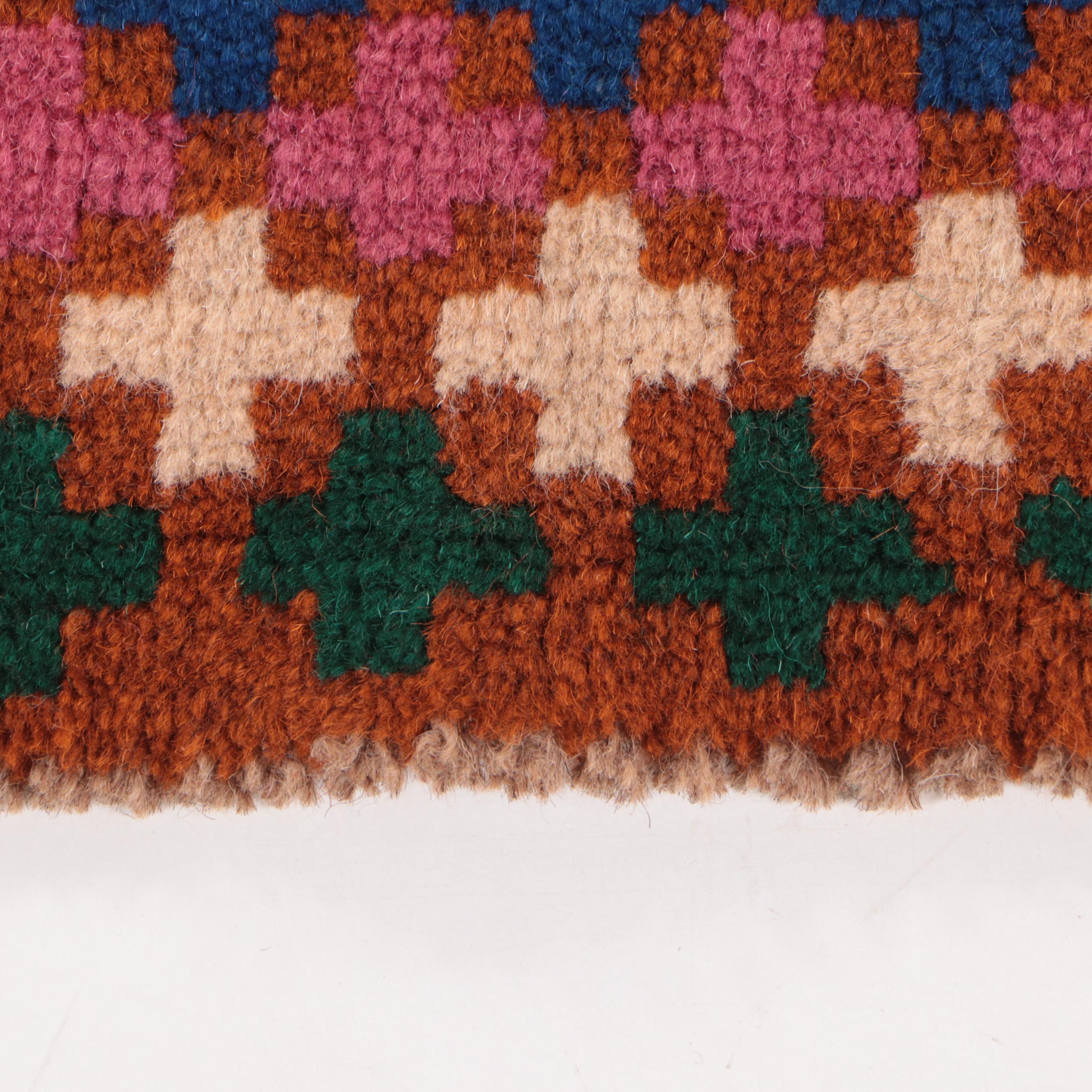 4' x 6'2 Hand-Knotted Indo-Persian Gabbeh Area Rug