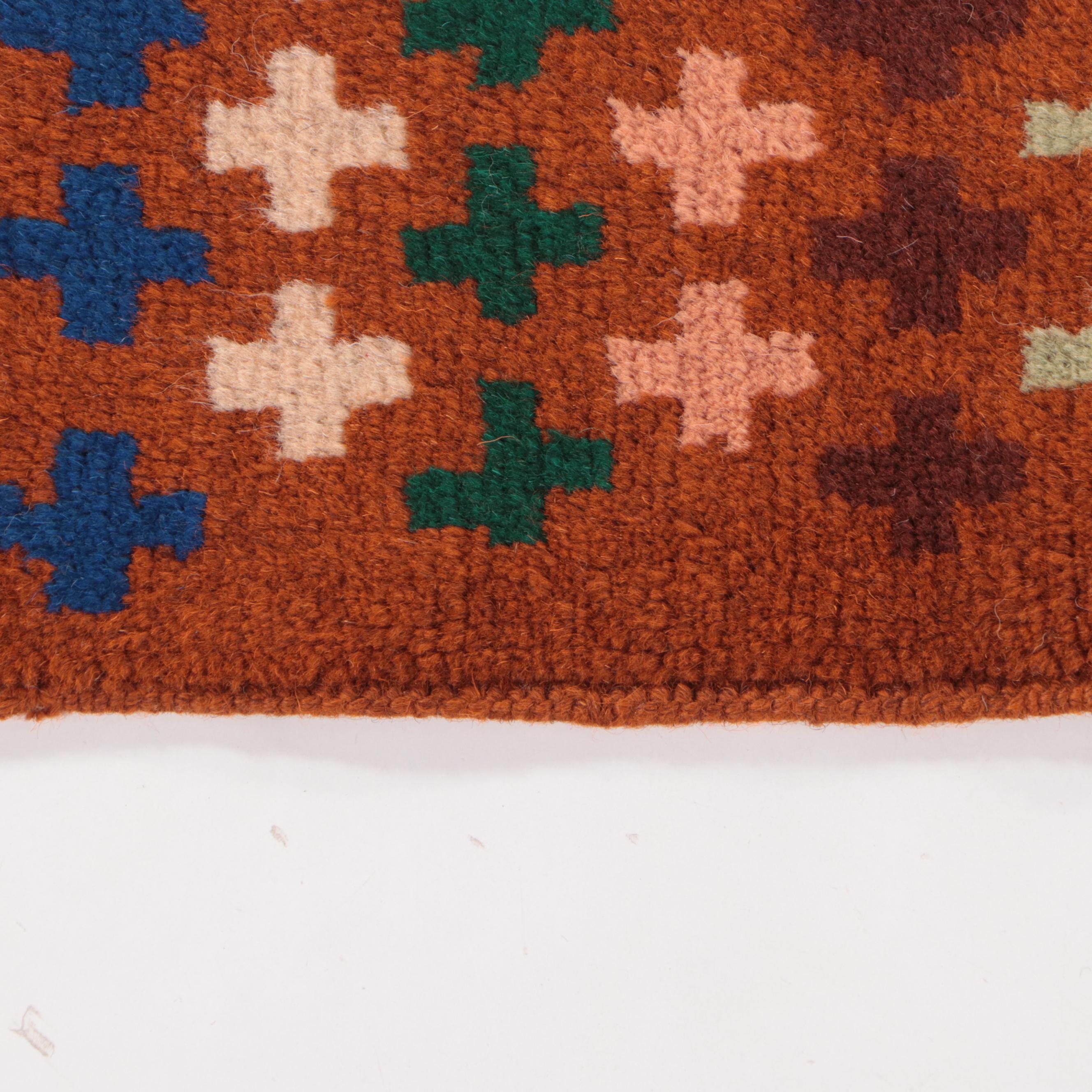 4' x 6'2 Hand-Knotted Indo-Persian Gabbeh Area Rug