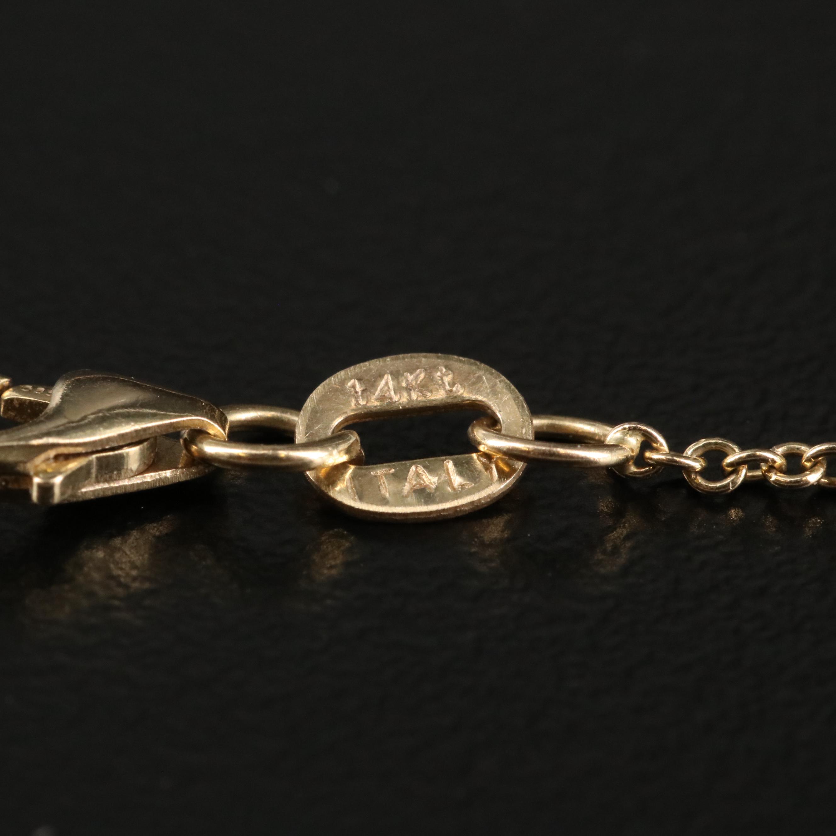 14K 6.00 CT Emerald and Diamond Necklace