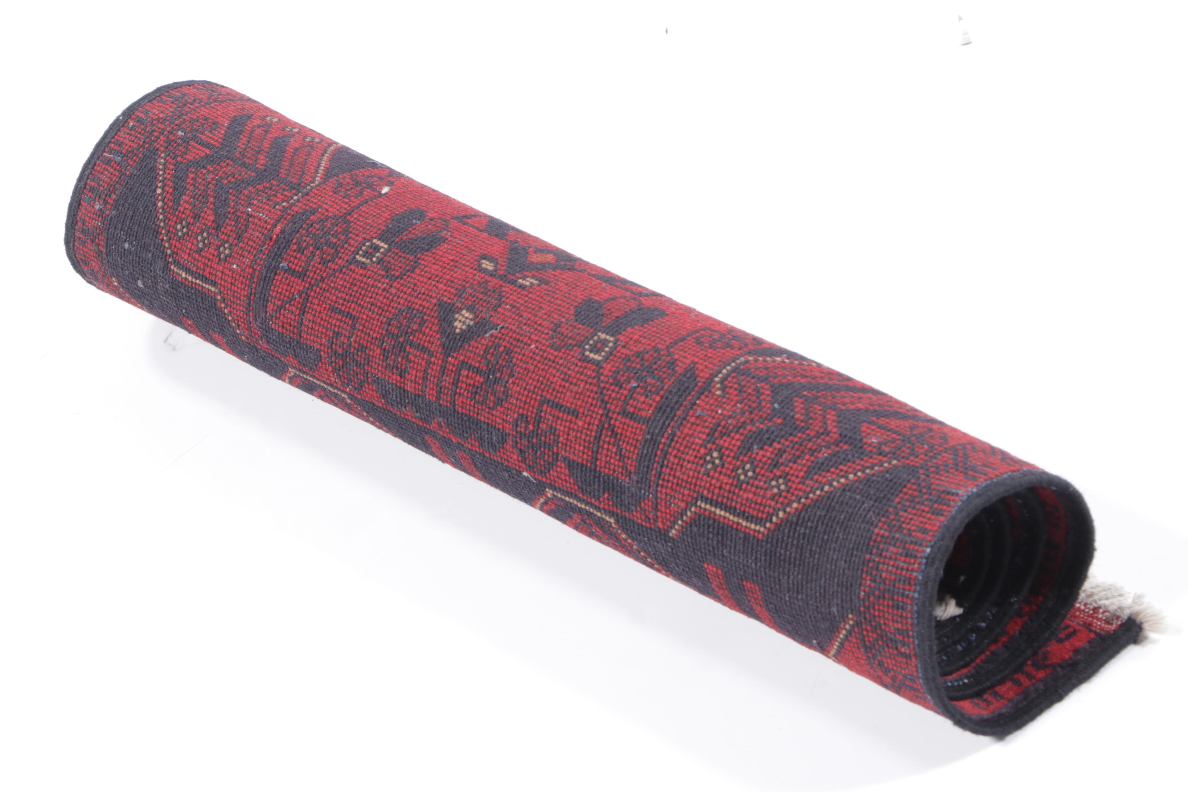 2'5 x 4'3 Hand-Knotted Afghan Kunduz Accent Rug