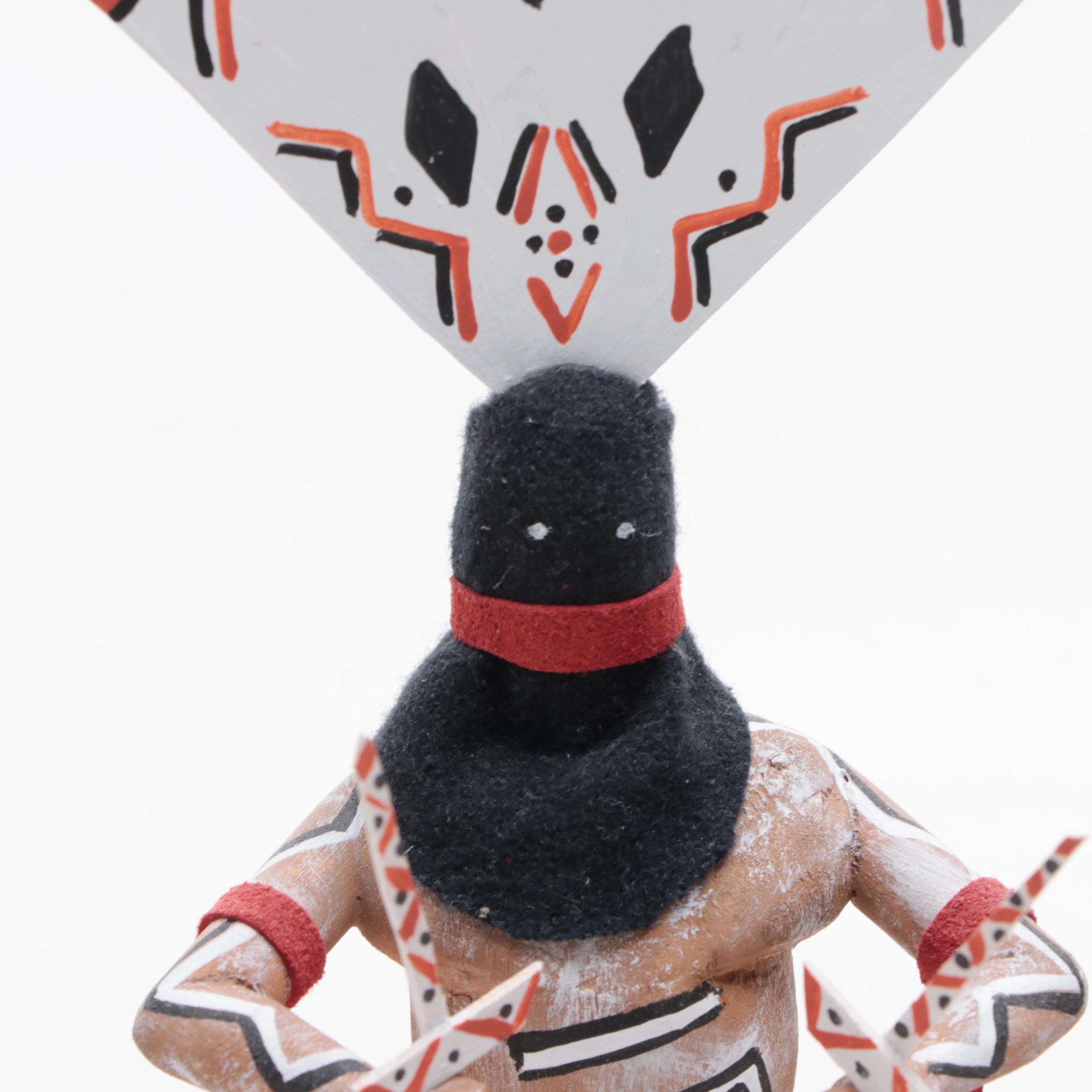 R. Begay Signed Apache Kachina "Apache Crown Dancers", 2007