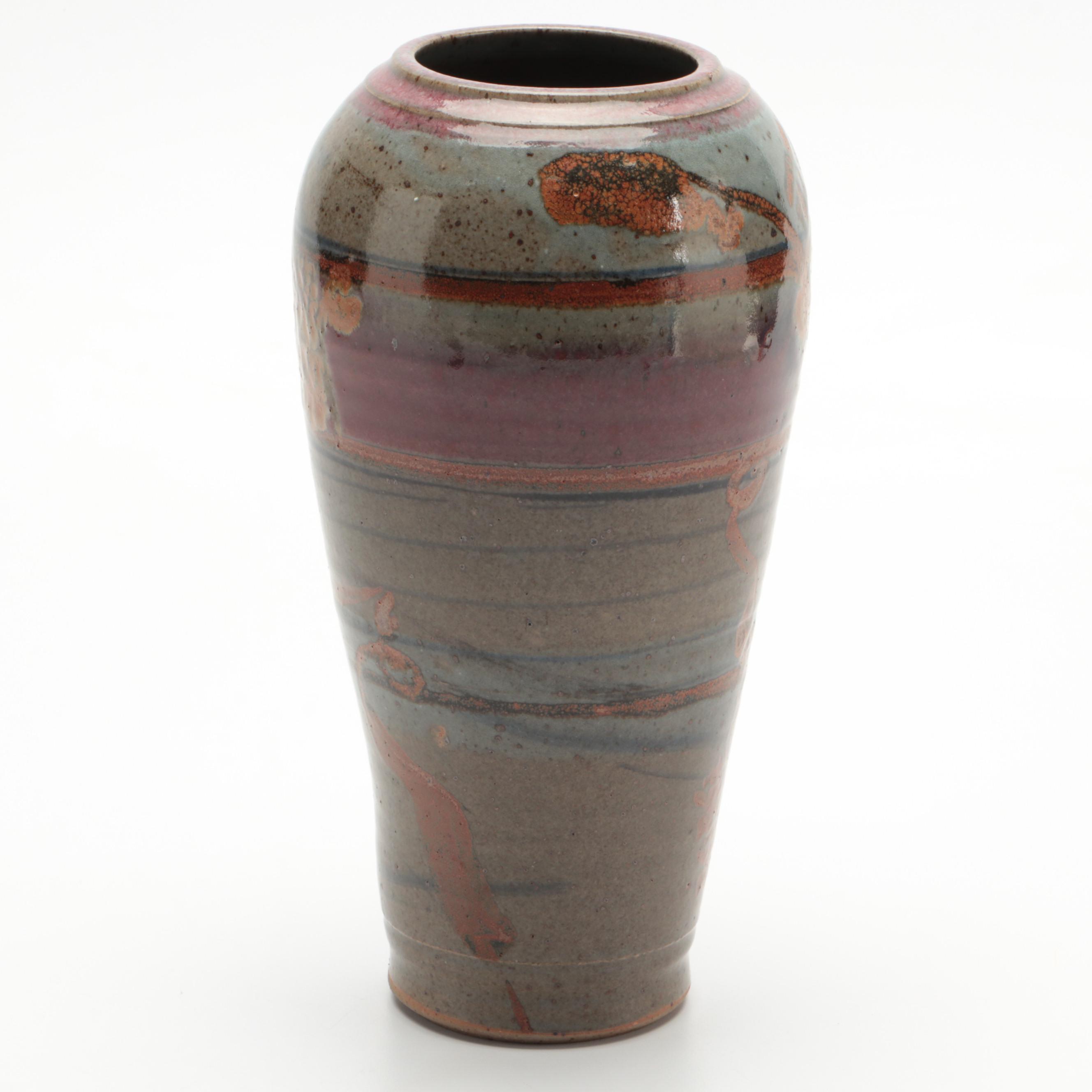 Wheel Thrown Stoneware Vase