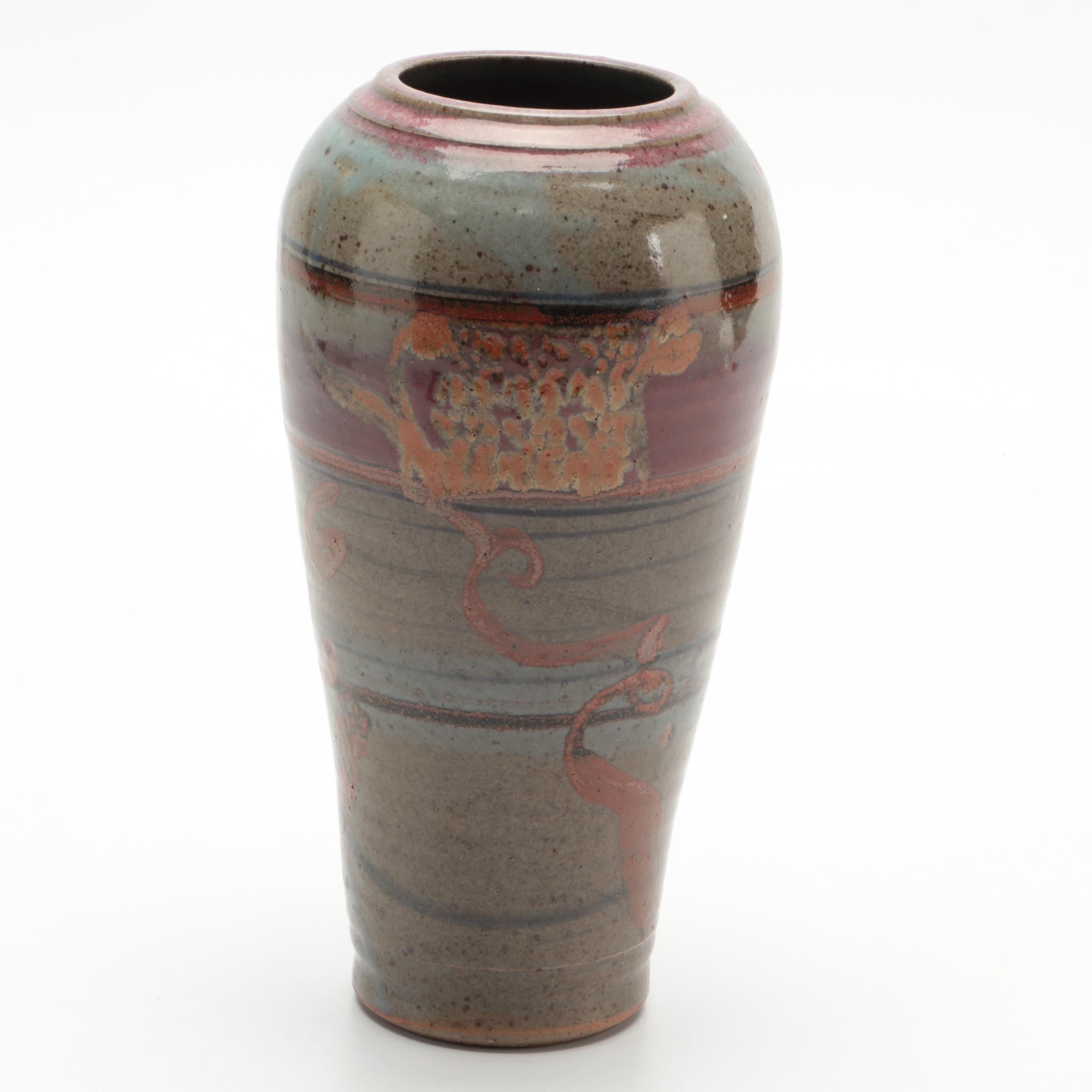 Wheel Thrown Stoneware Vase