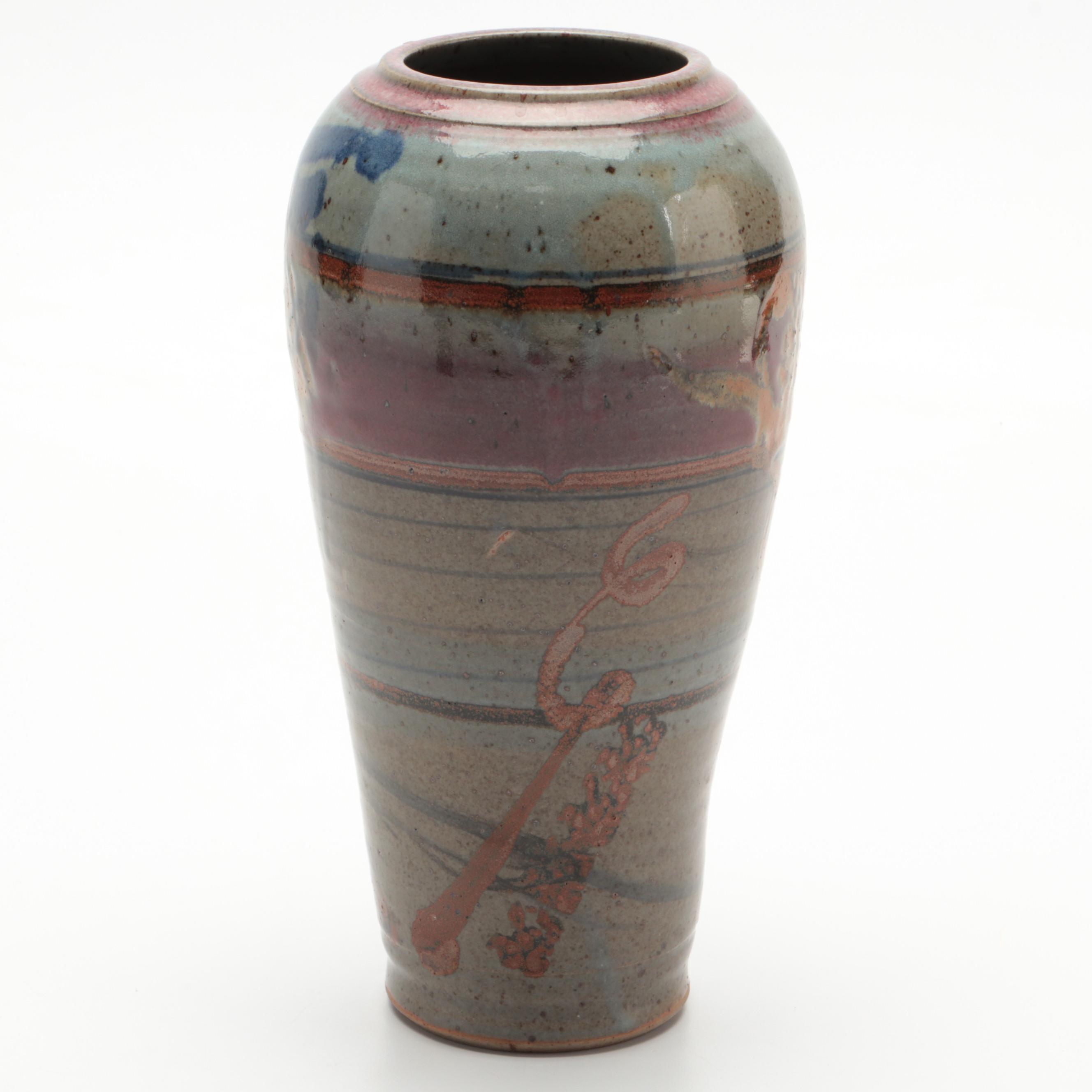 Wheel Thrown Stoneware Vase