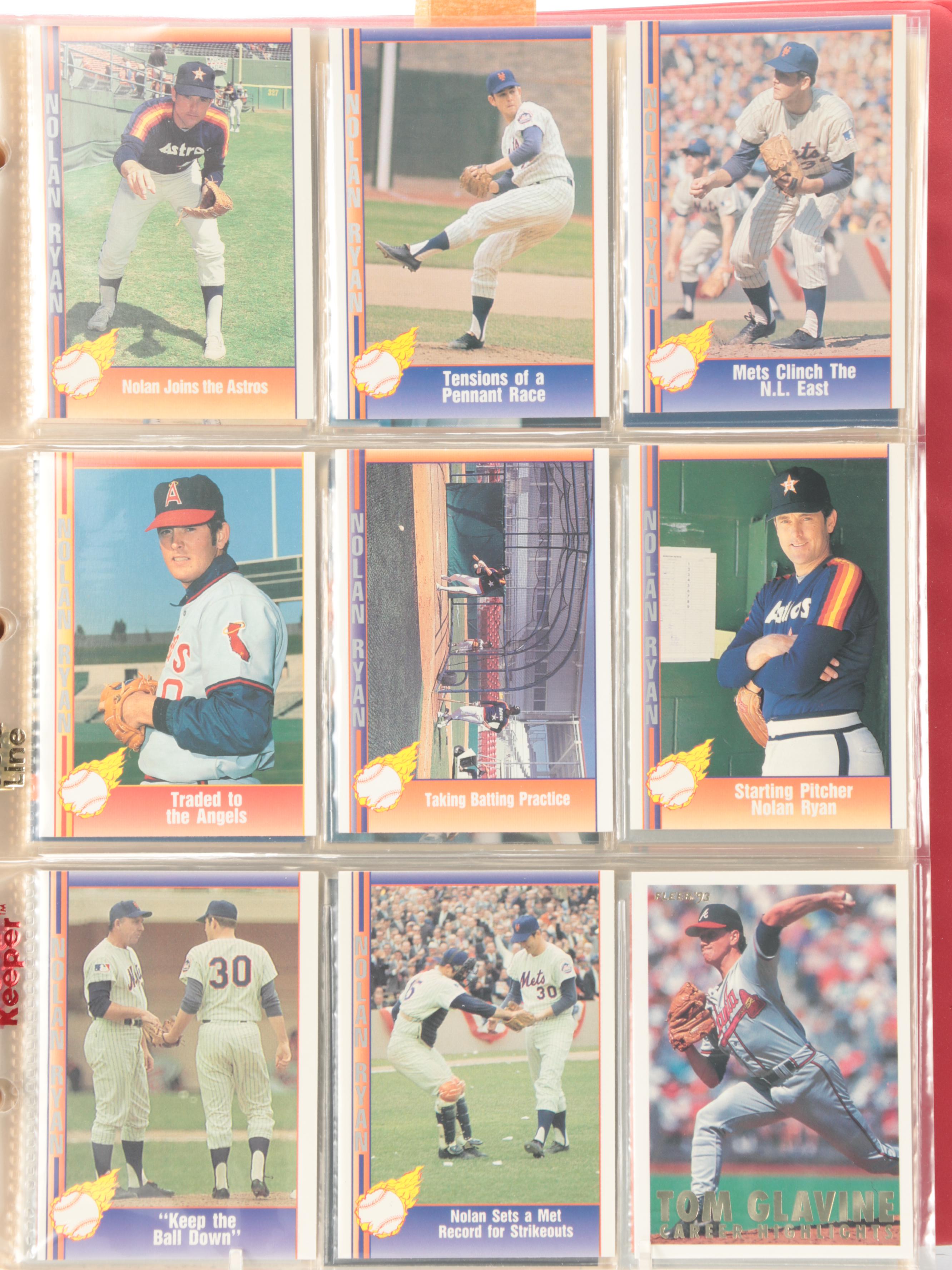 Fleer with Other Baseball Cards, Nolan Ryan, Tom Seaver, and More 1970s–1990s