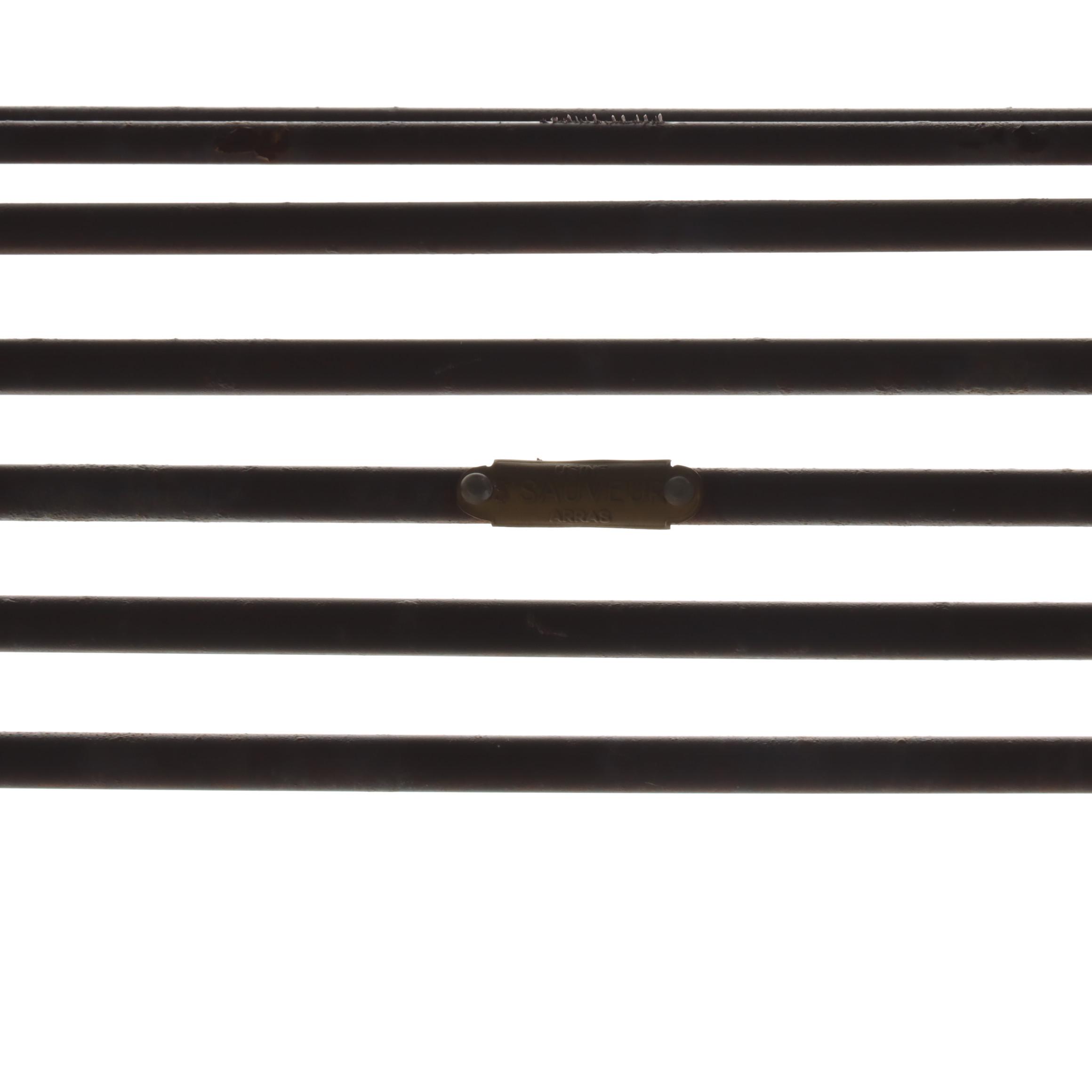 St. Sauveur French Iron Garden Bench, Early 20th Century