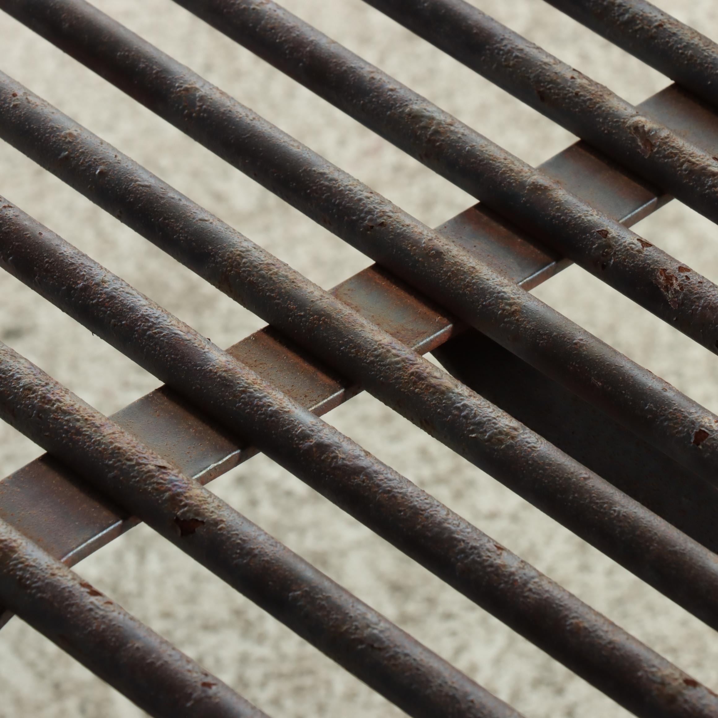 St. Sauveur French Iron Garden Bench, Early 20th Century