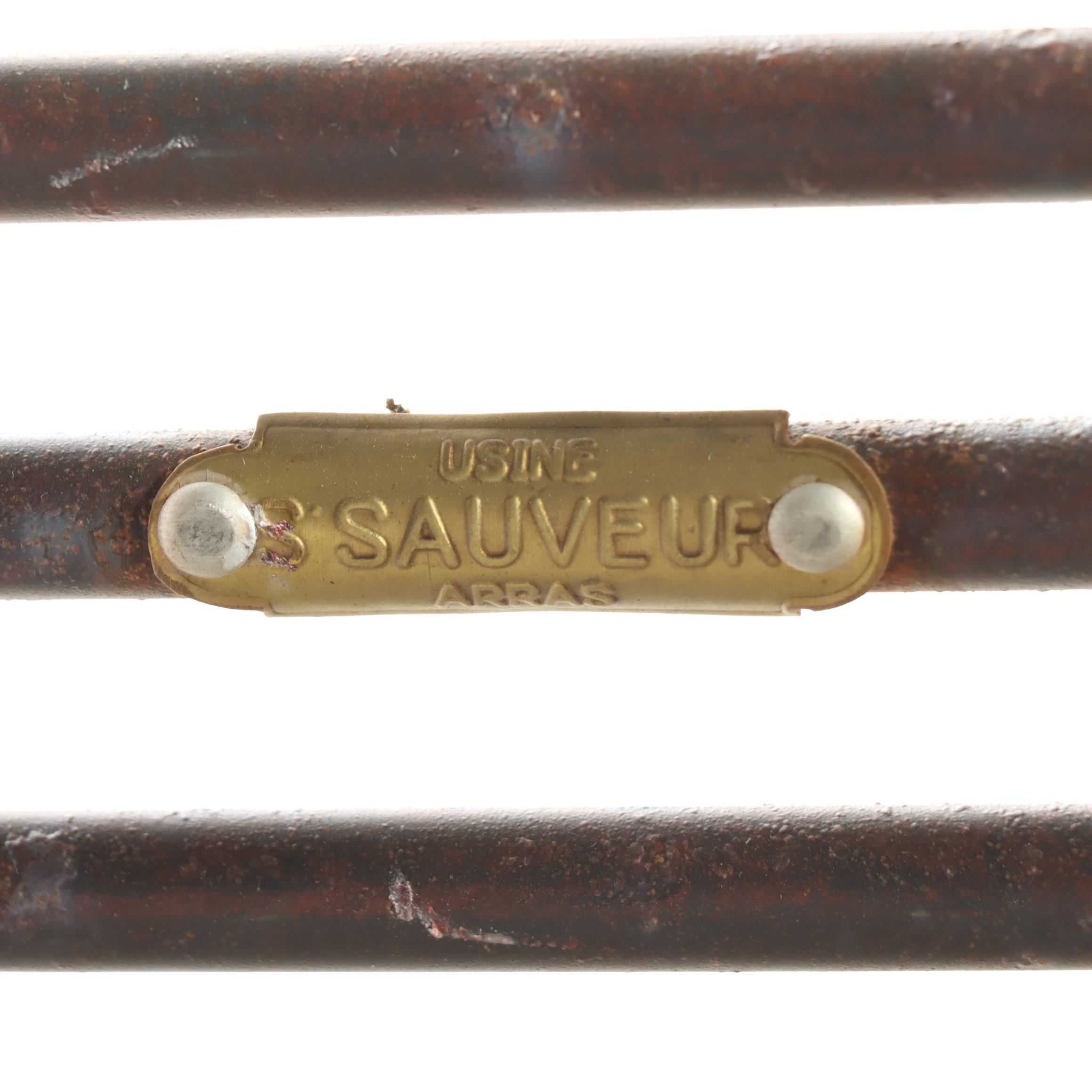 St. Sauveur French Iron Garden Bench, Early 20th Century