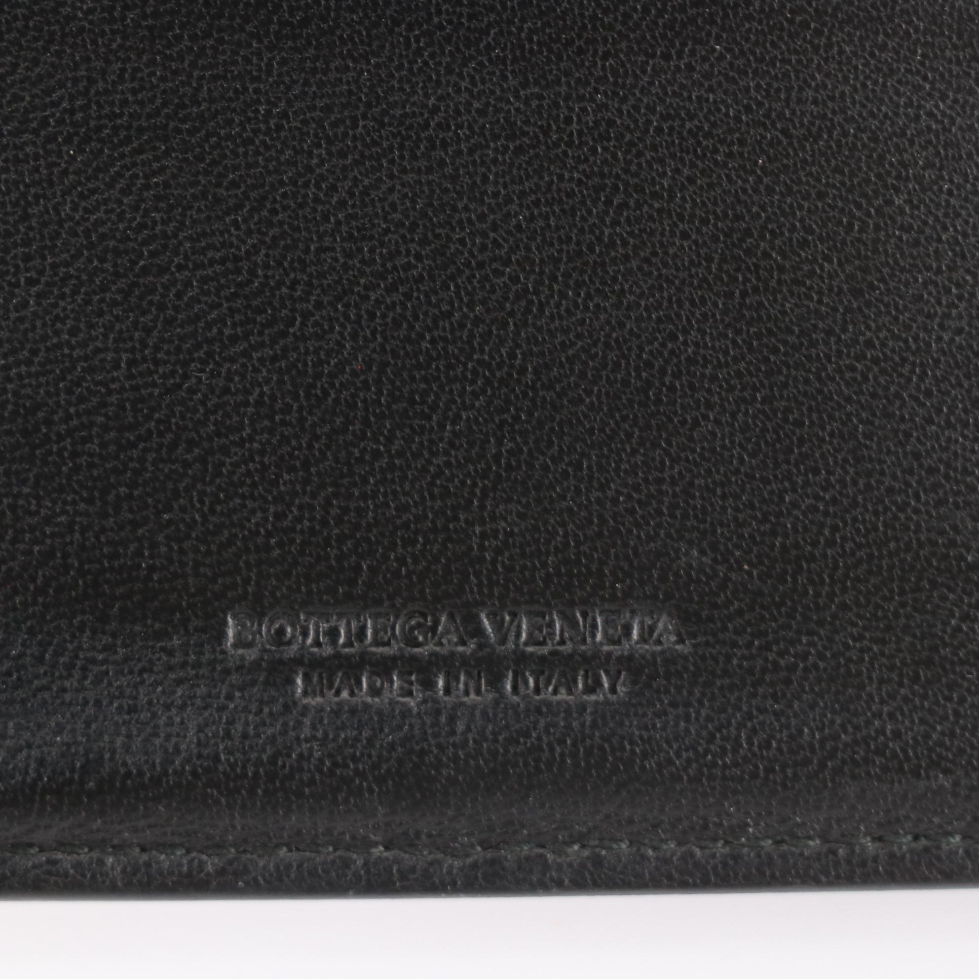 Bottega Veneta Agenda Cover in Black Intrecciato Leather with Box