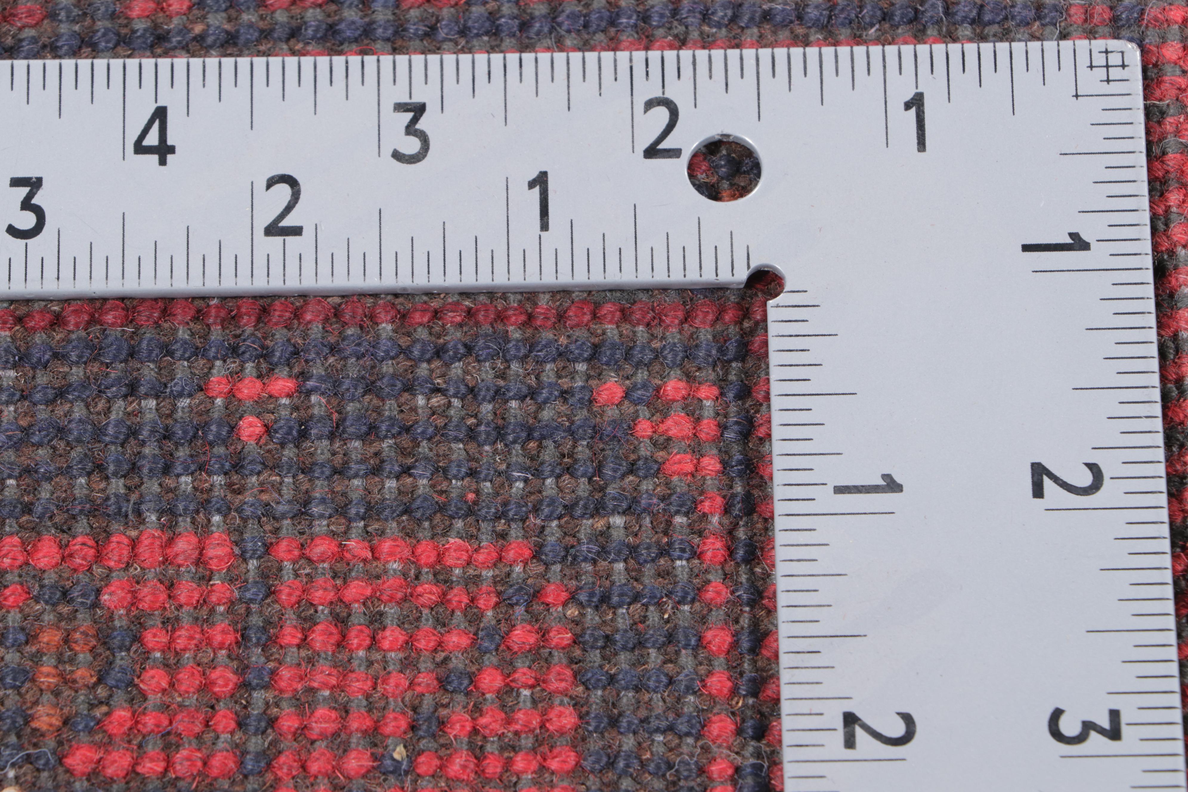 1'10 x 3'7 Hand-Knotted Afghan Kunduz Accent Rug