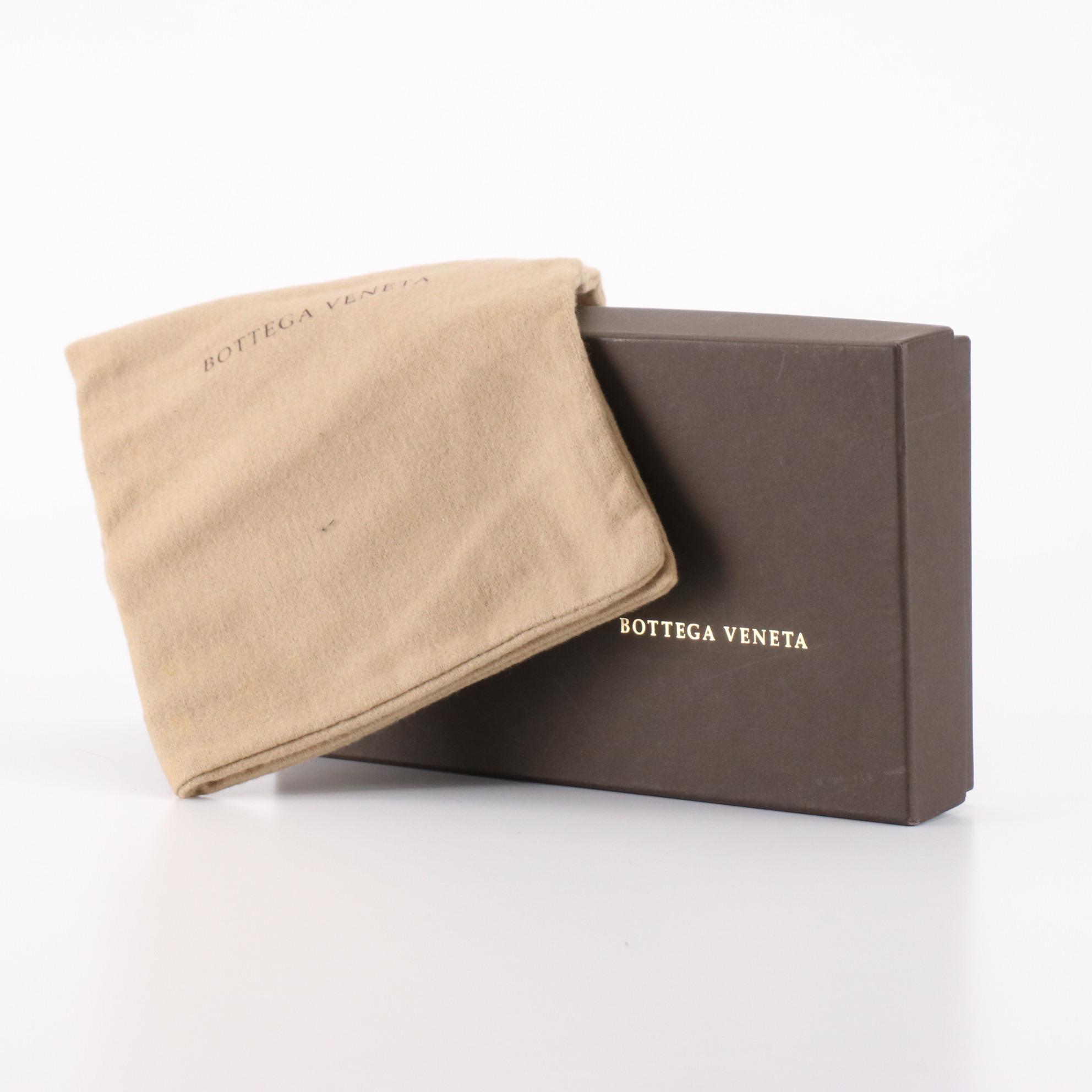 Bottega Veneta Agenda Cover in Black Intrecciato Leather with Box