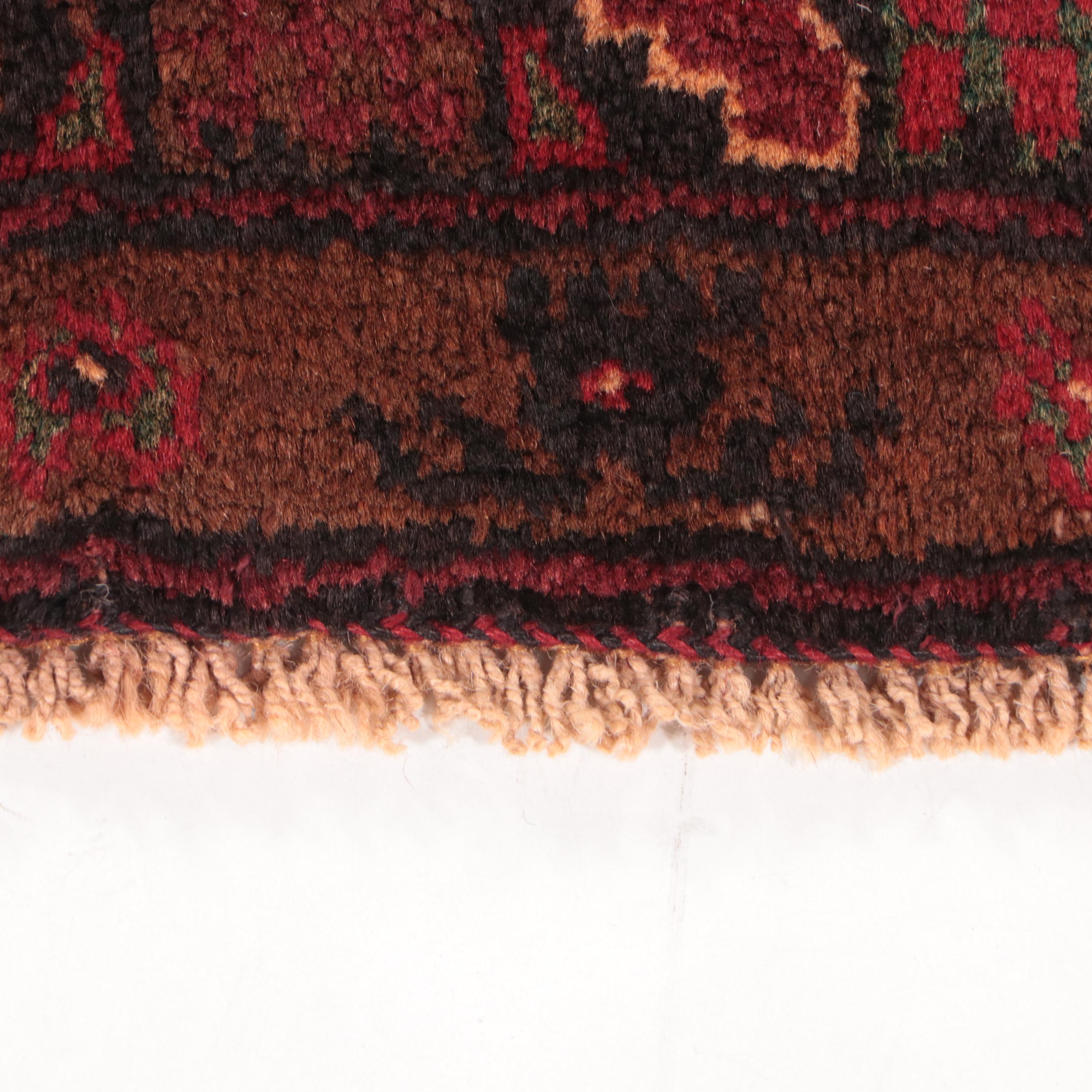2'10 x 4'4 Hand-Knotted Afghan Baluch Accent Rug