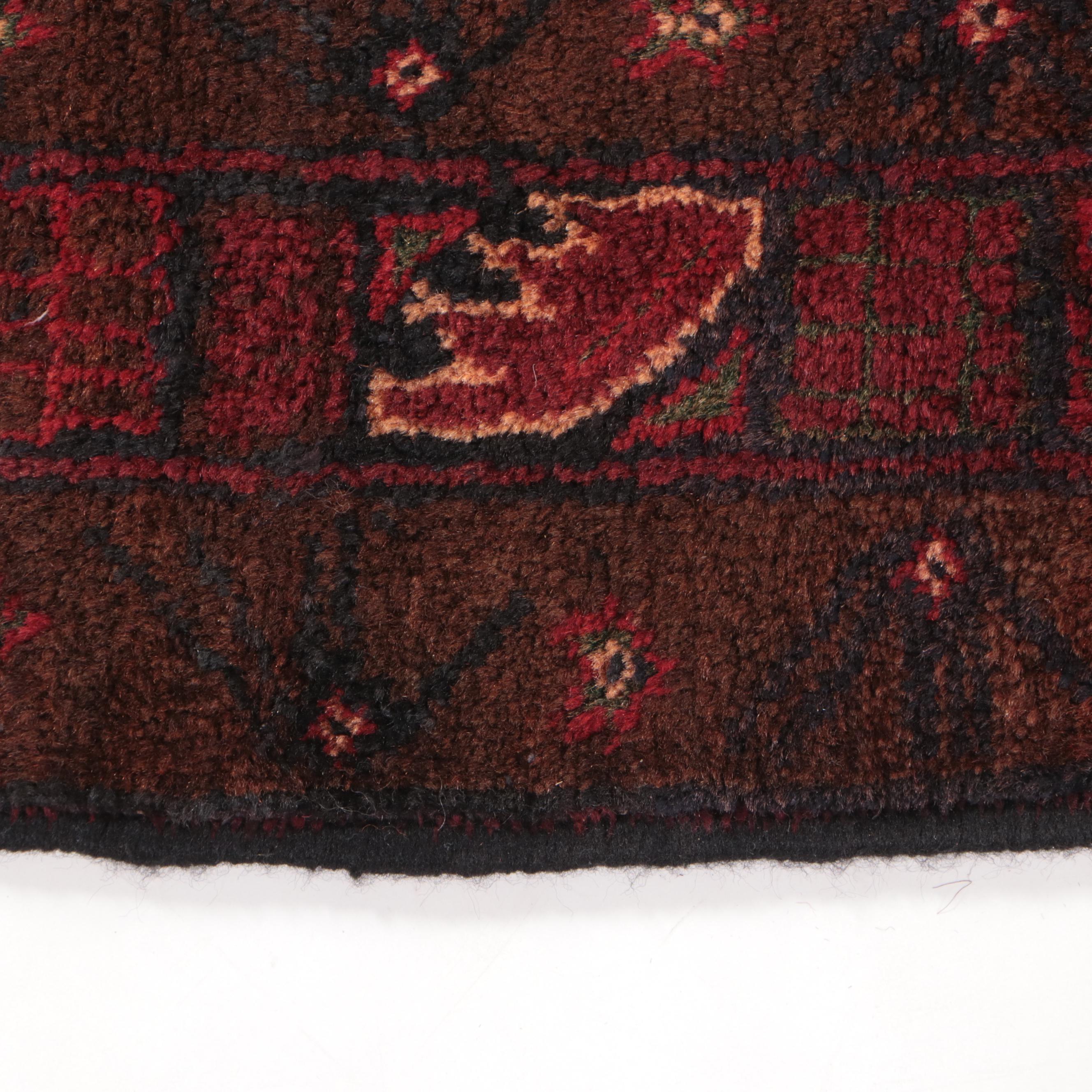 2'10 x 4'4 Hand-Knotted Afghan Baluch Accent Rug