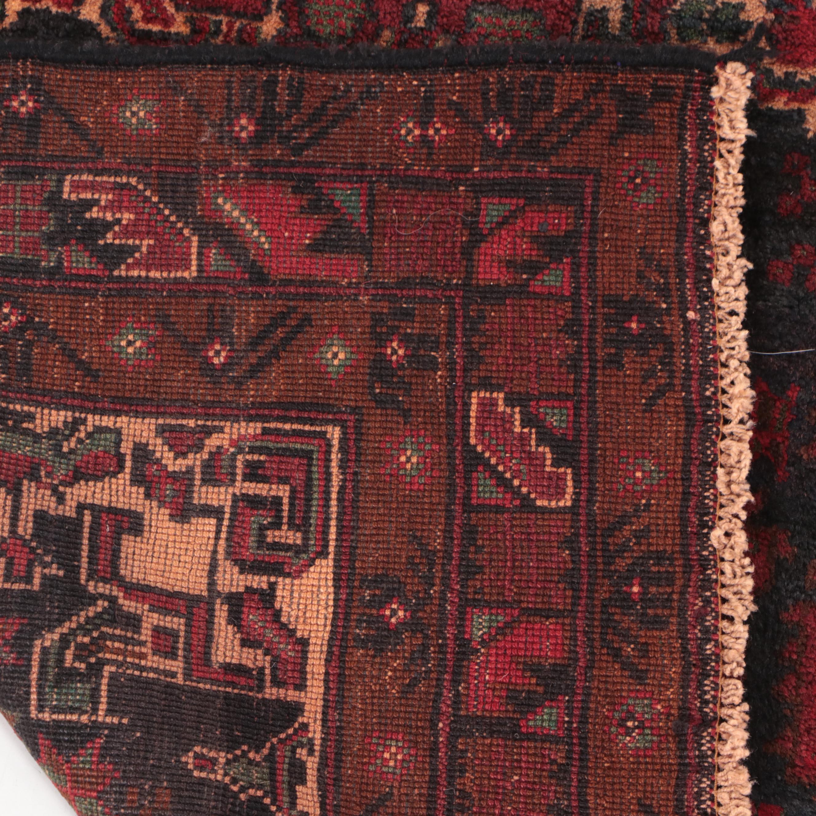 2'10 x 4'4 Hand-Knotted Afghan Baluch Accent Rug