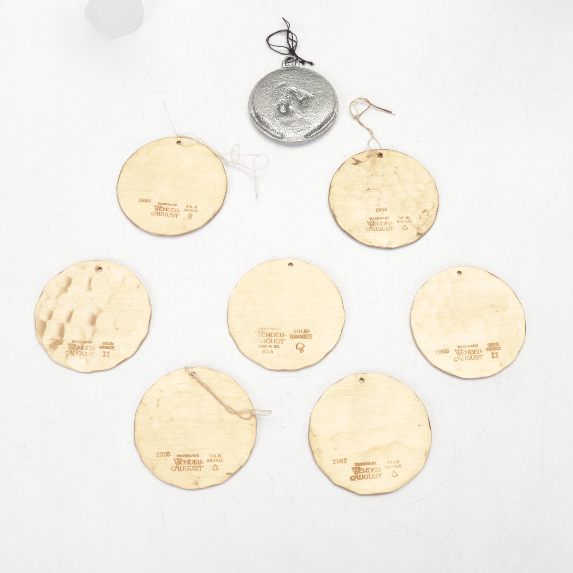 Wendell August Bronze Ornaments with Other Christmas Décor