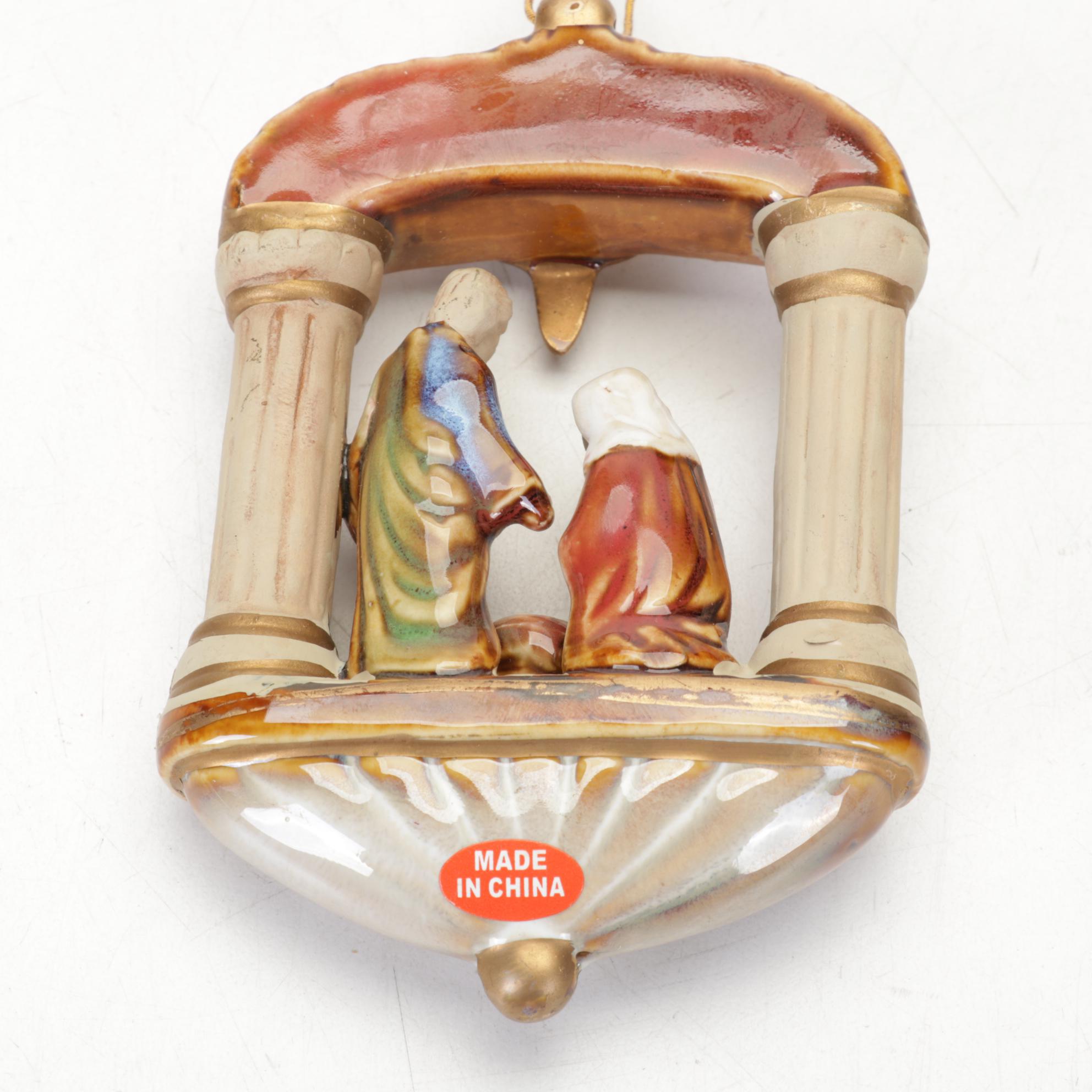 Wendell August Bronze Ornaments with Other Christmas Décor