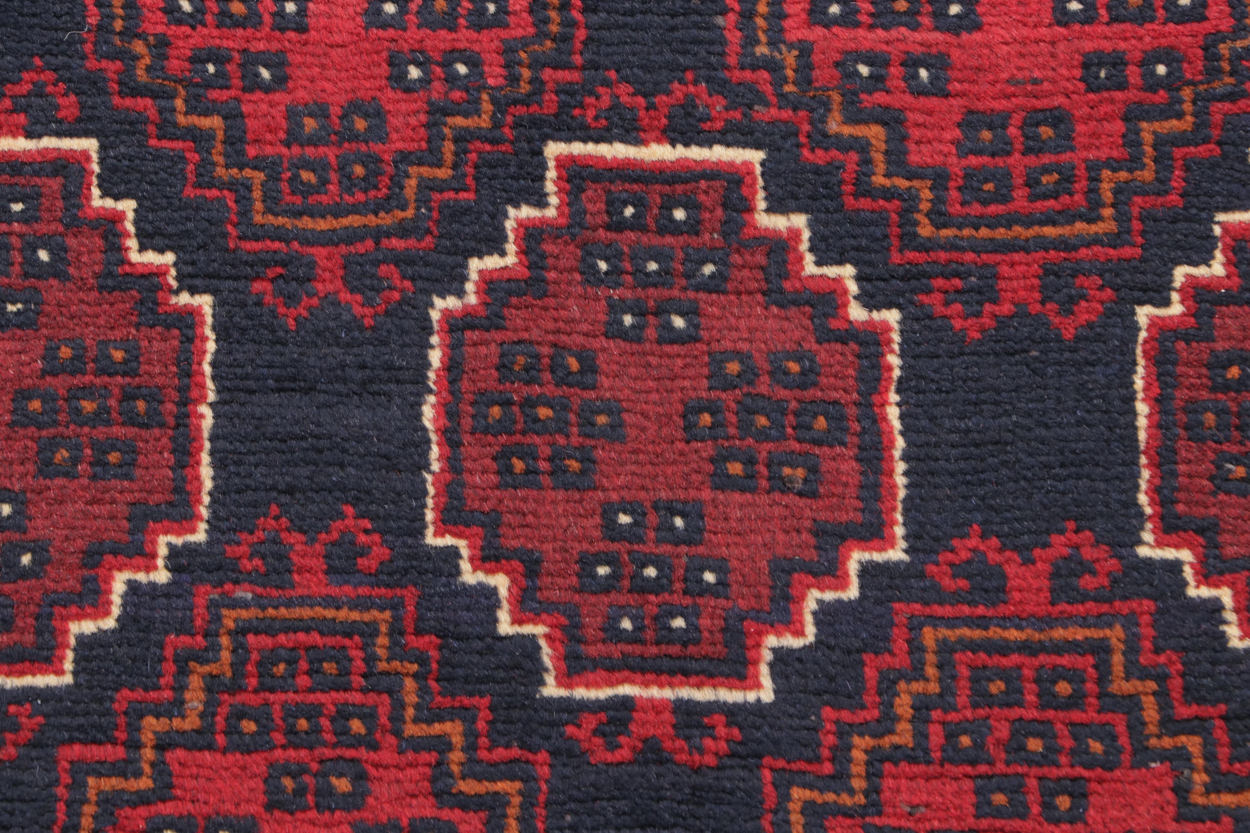 1'8 x 3'3 Hand-Knotted Afghan Kunduz Accent Rug