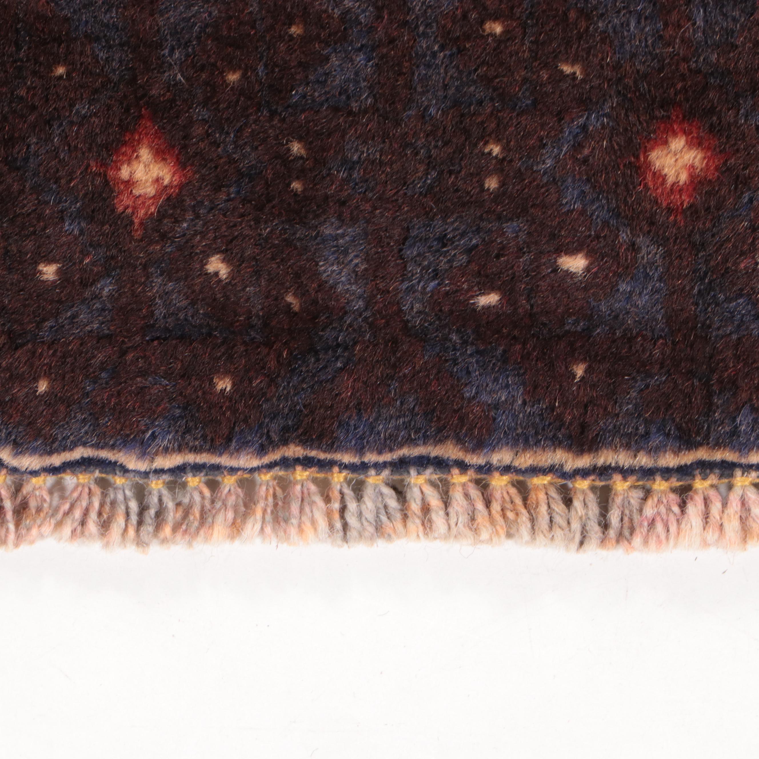 3' x 4'6 Hand-Knotted Afghan Baluch Accent Rug