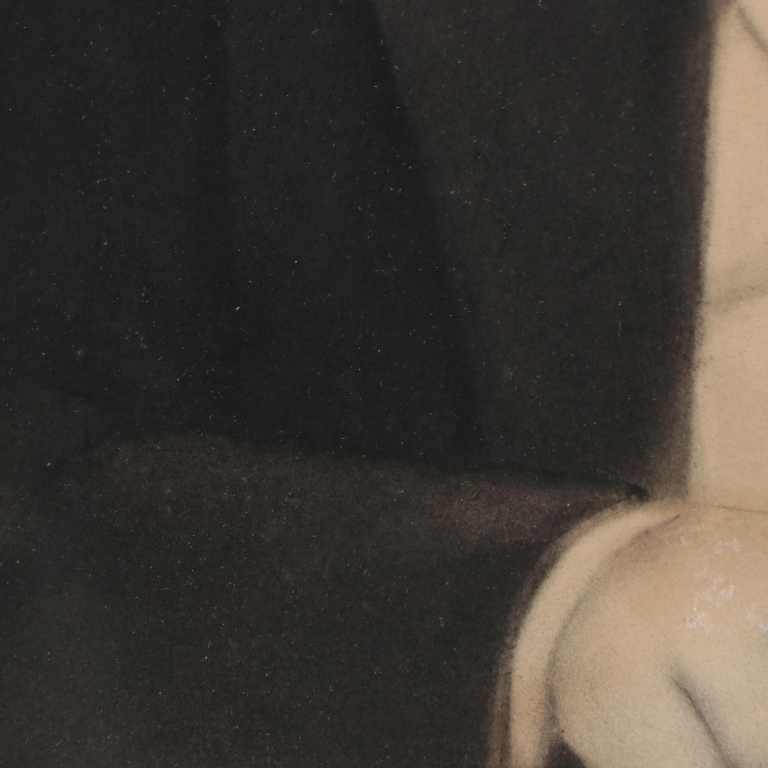 Crayon Portrait Photograph of Elder Gentleman, Late 19th Century