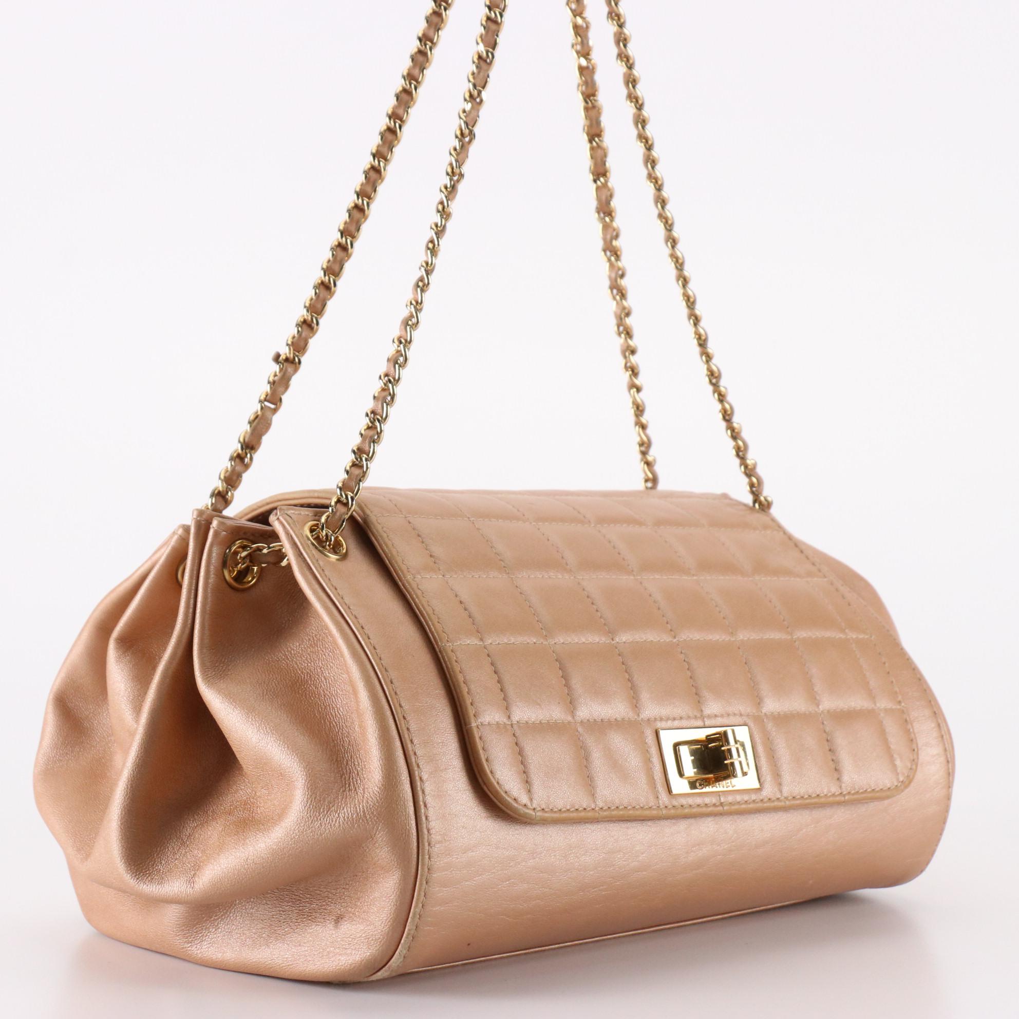 Chanel Mademoiselle Turnlock Bag in Chocolate Bar Quilted Leather