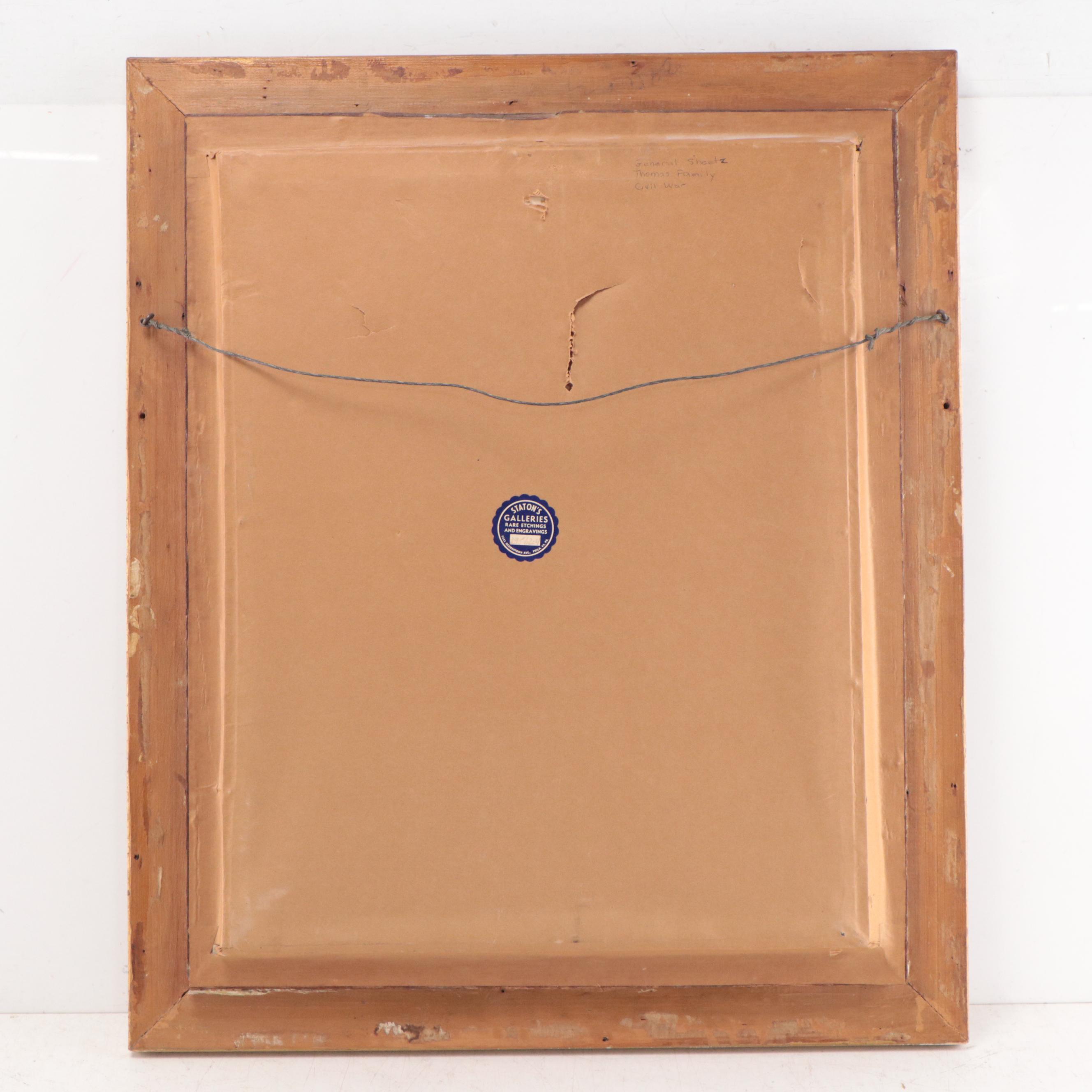 Crayon Portrait Photograph of Elder Gentleman, Late 19th Century