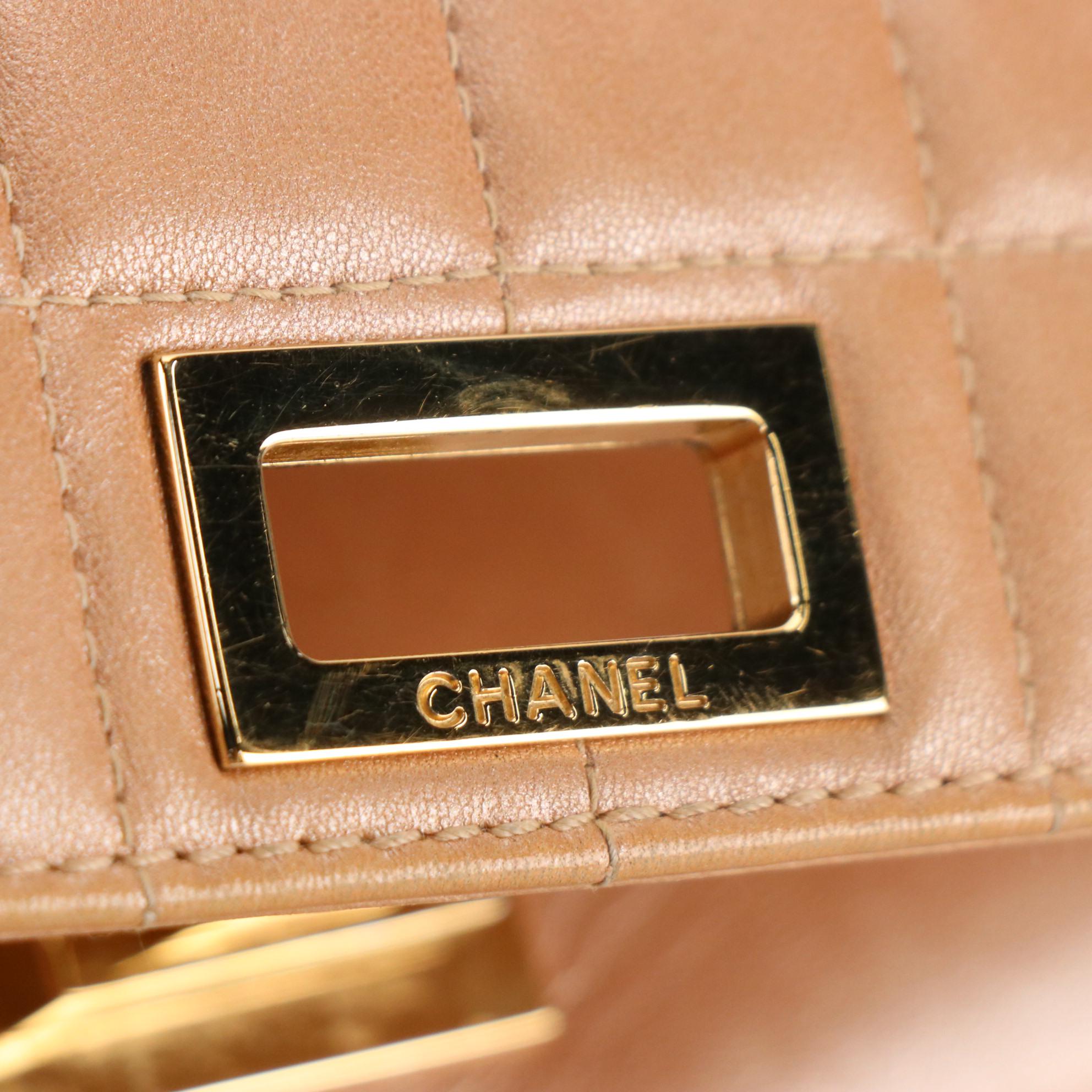 Chanel Mademoiselle Turnlock Bag in Chocolate Bar Quilted Leather